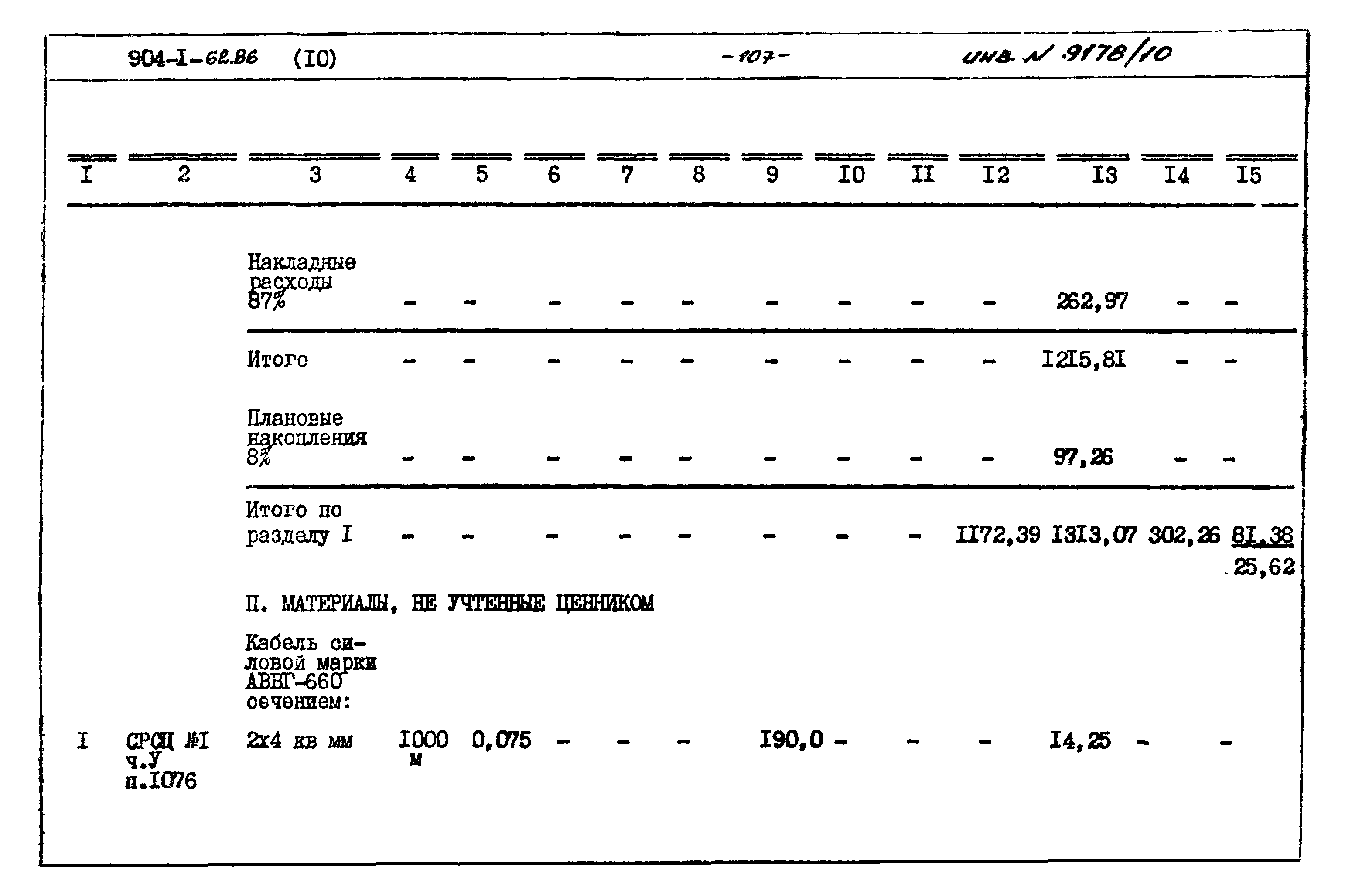 Типовой проект 904-1-62.86