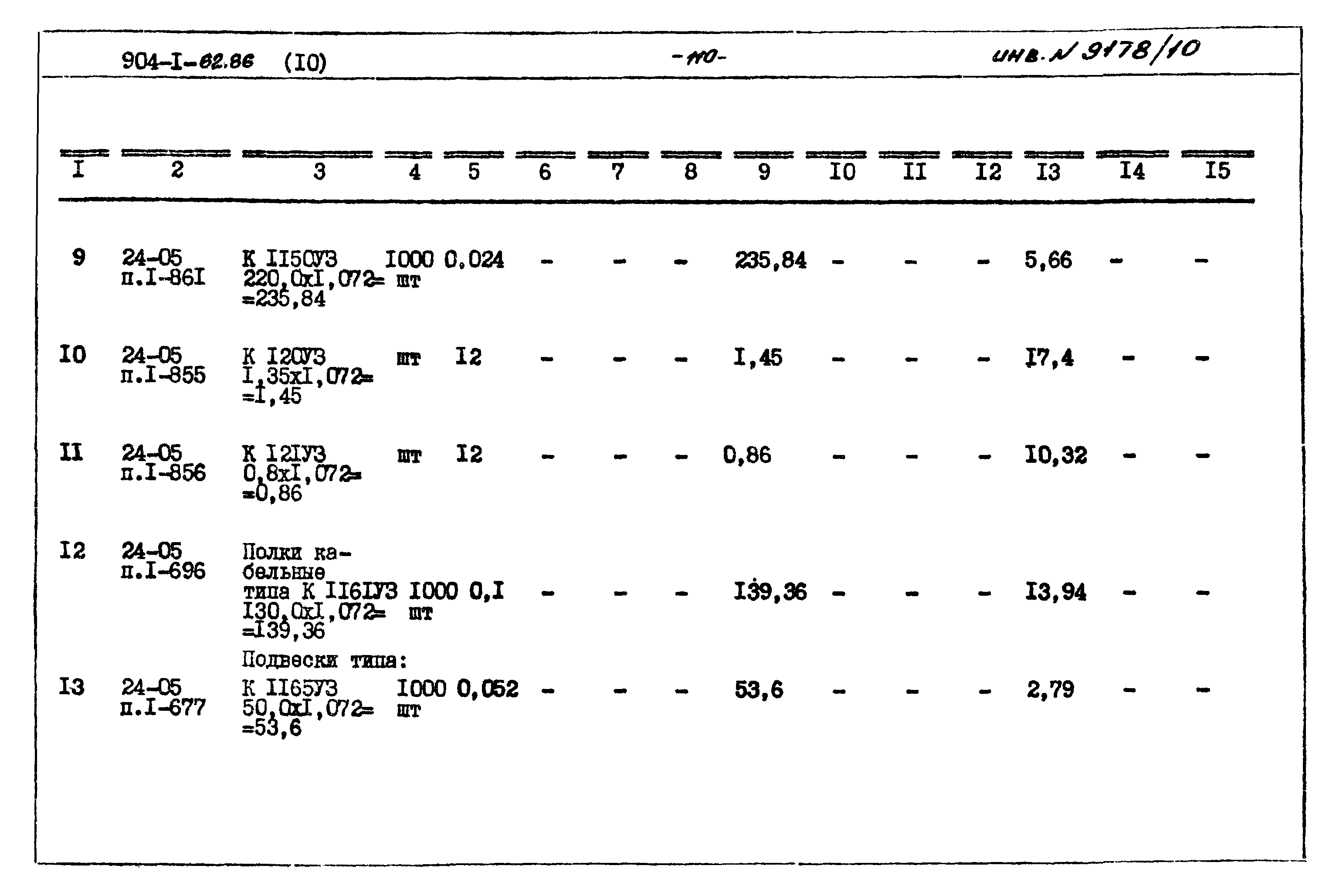 Типовой проект 904-1-62.86