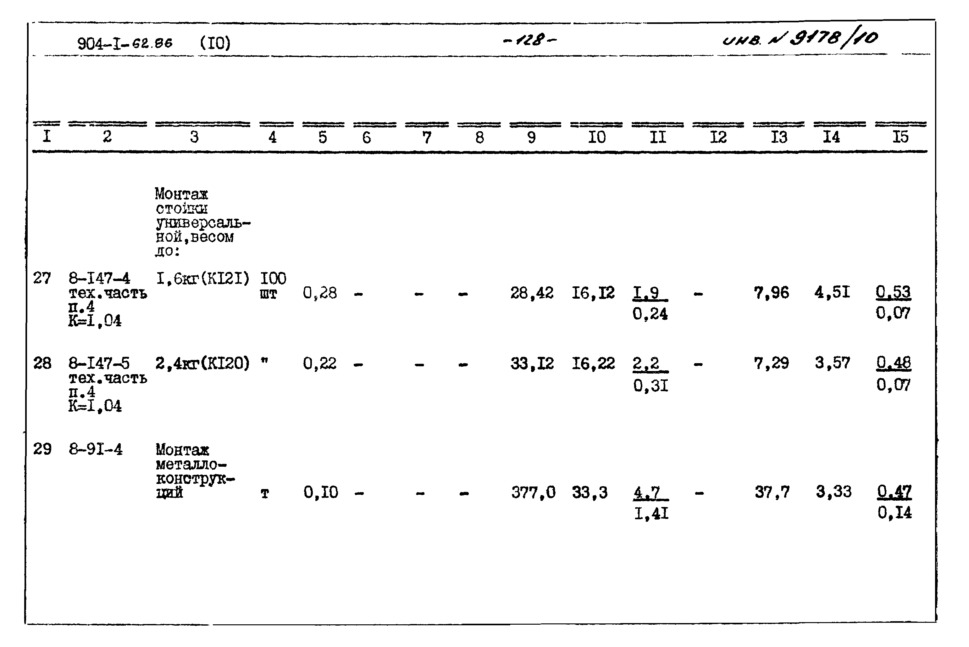 Типовой проект 904-1-62.86
