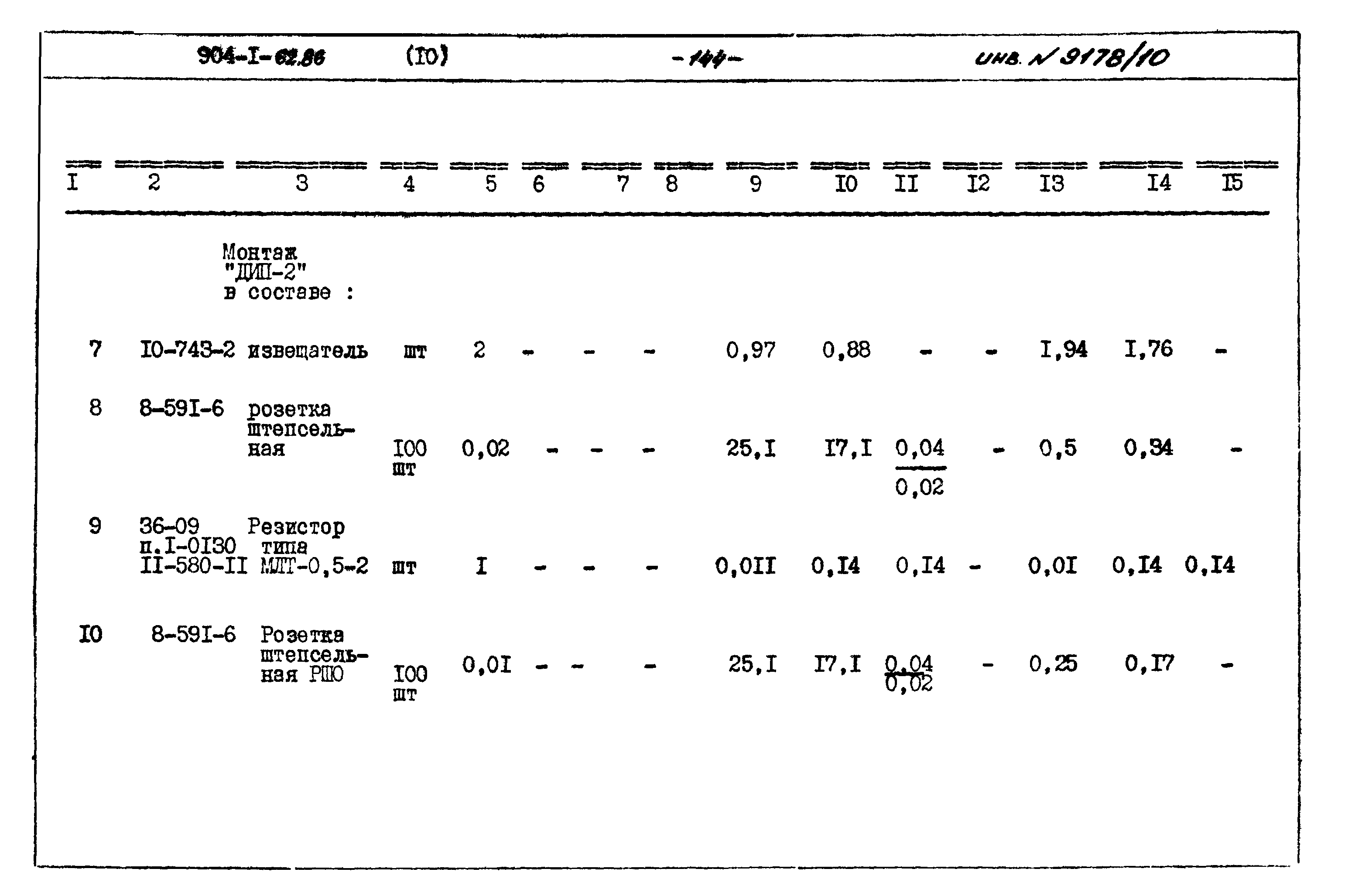 Типовой проект 904-1-62.86