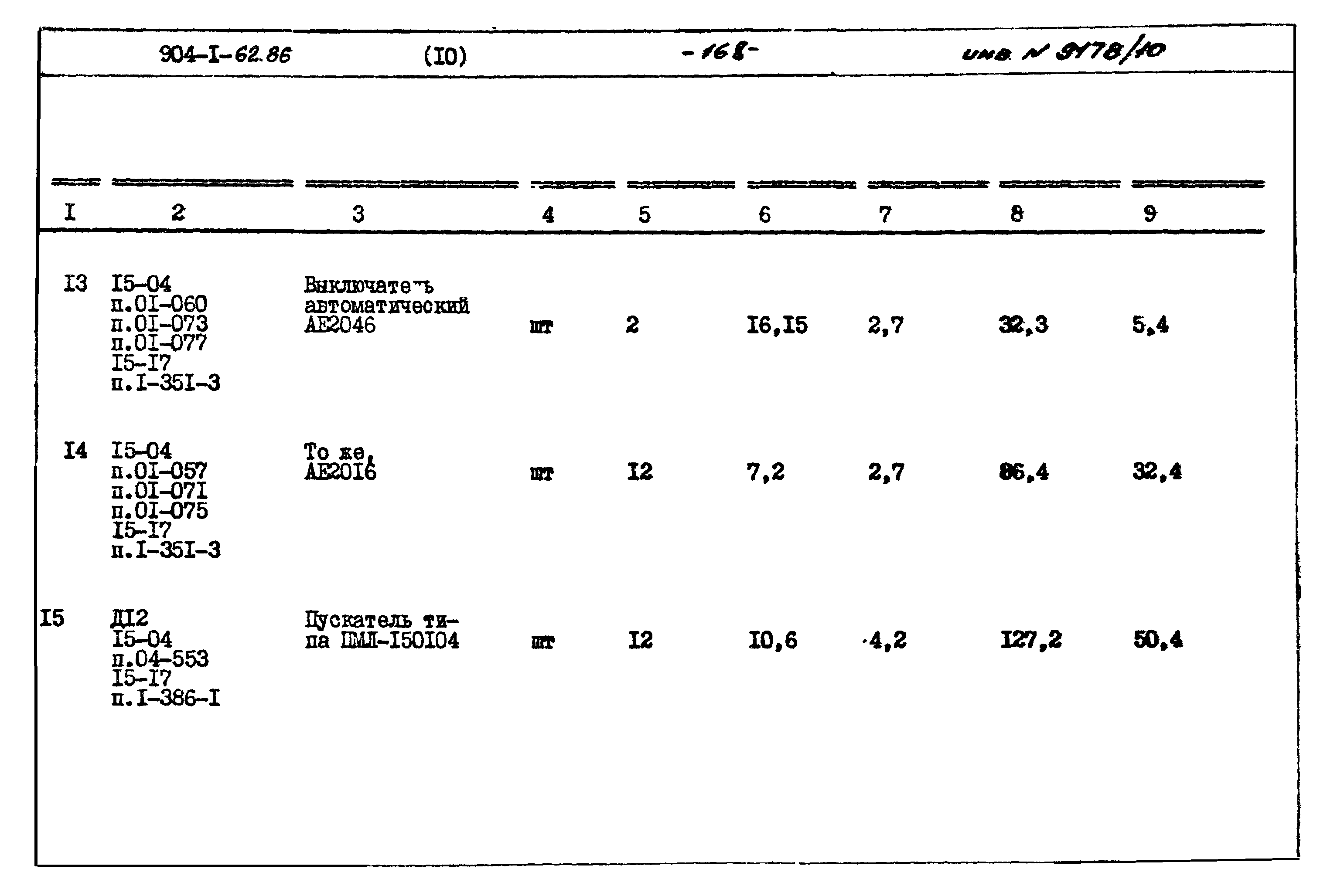 Типовой проект 904-1-62.86