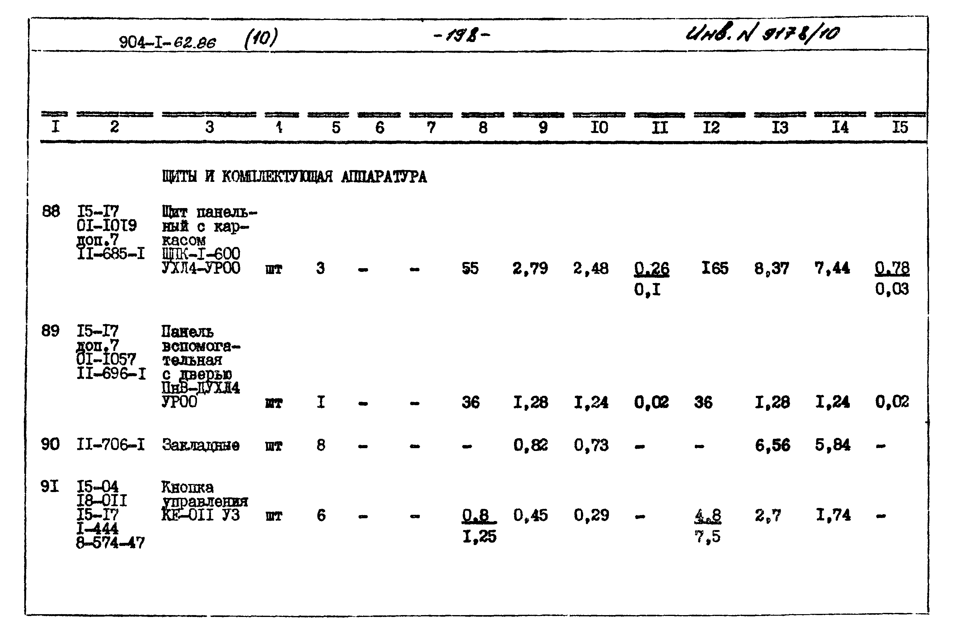 Типовой проект 904-1-62.86