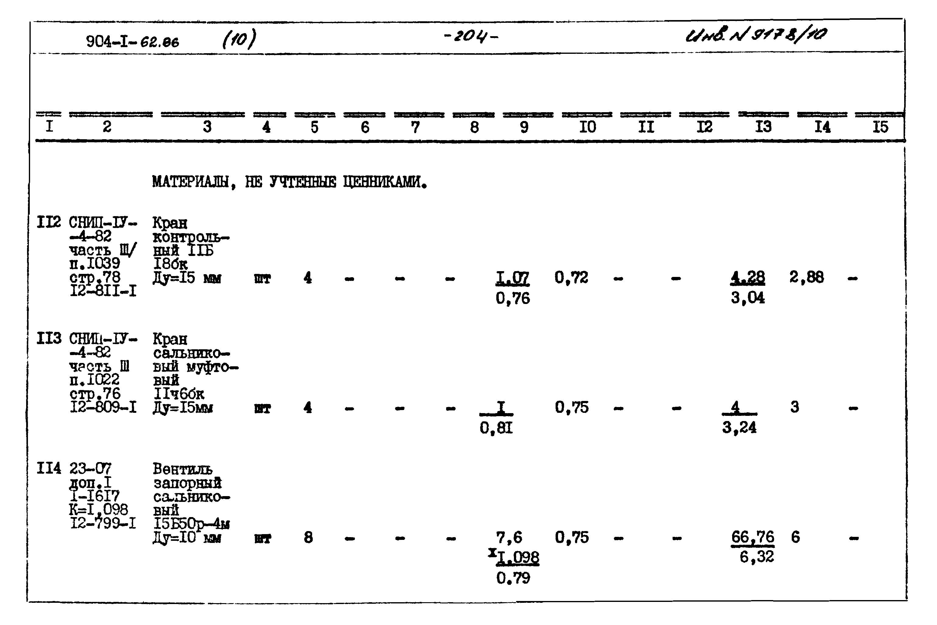 Типовой проект 904-1-62.86