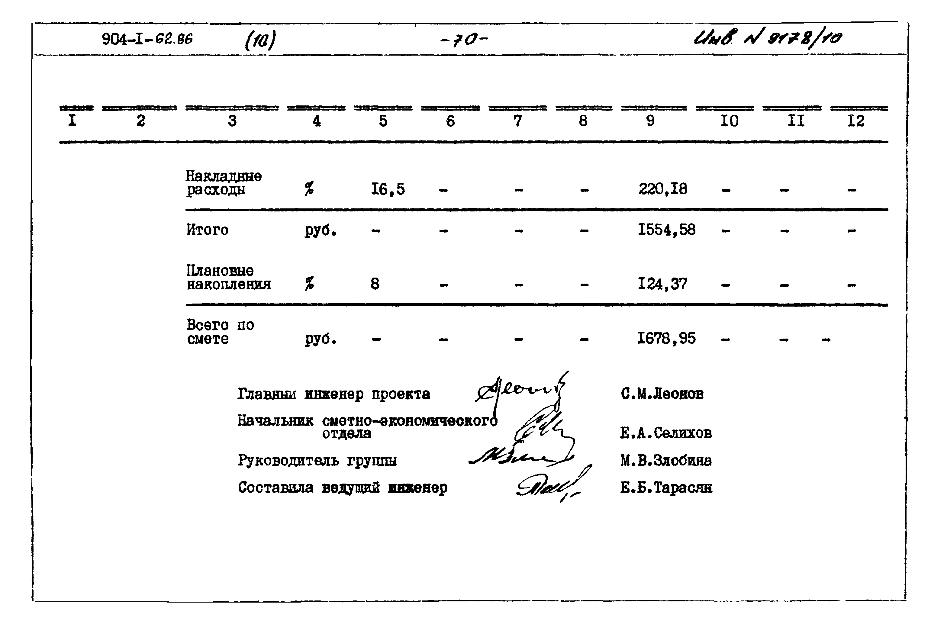 Типовой проект 904-1-62.86