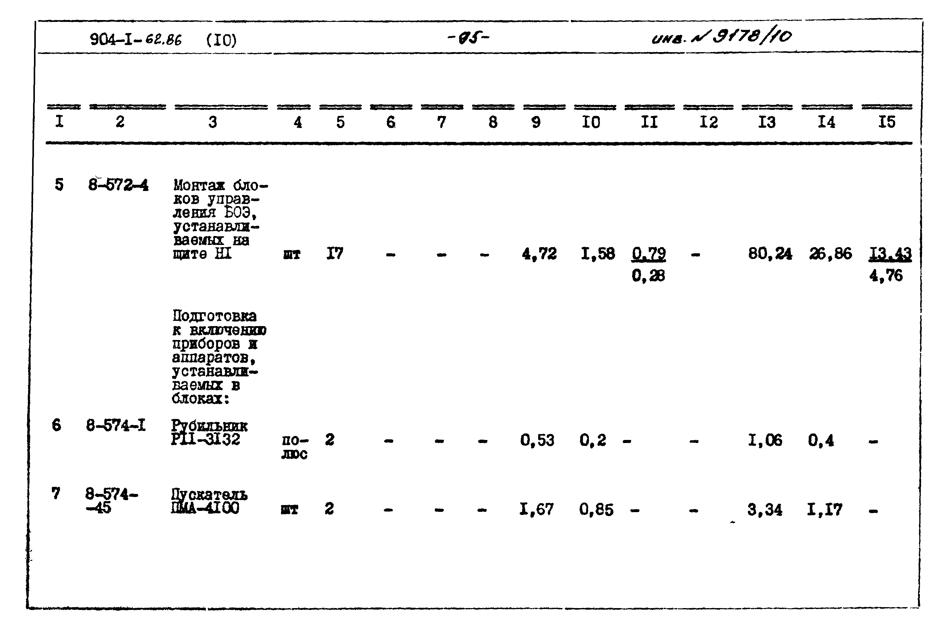 Типовой проект 904-1-62.86