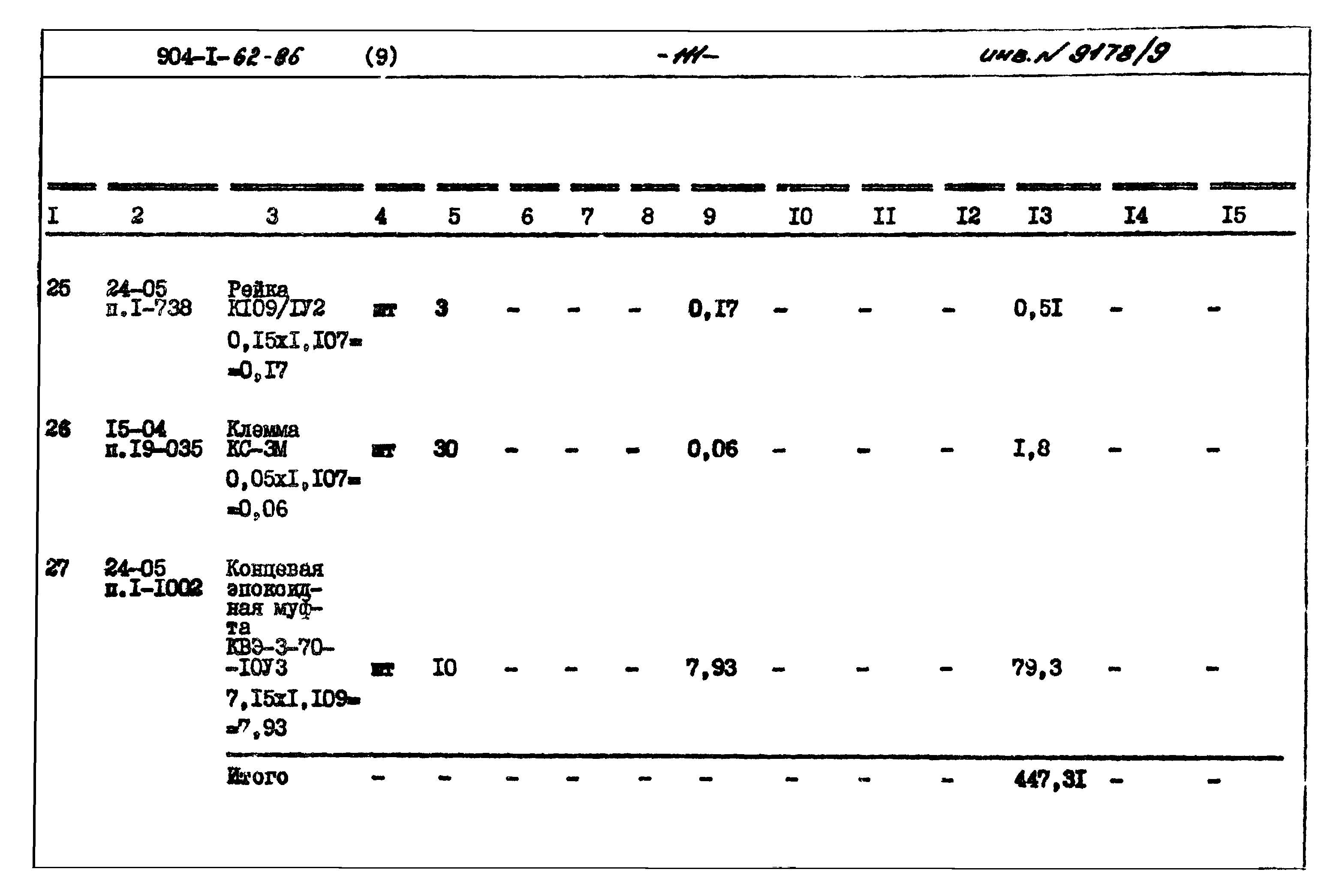 Типовой проект 904-1-62.86