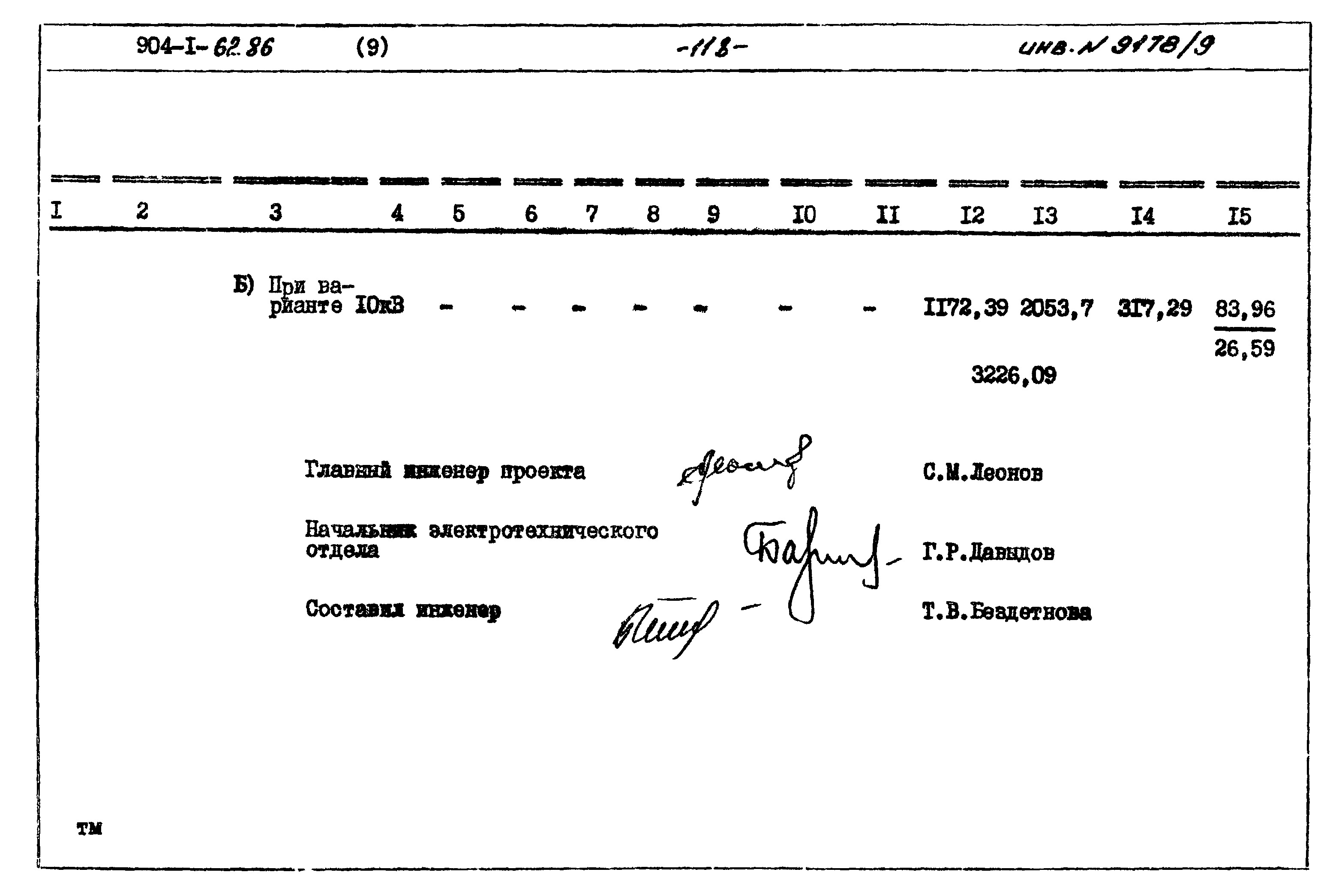 Типовой проект 904-1-62.86