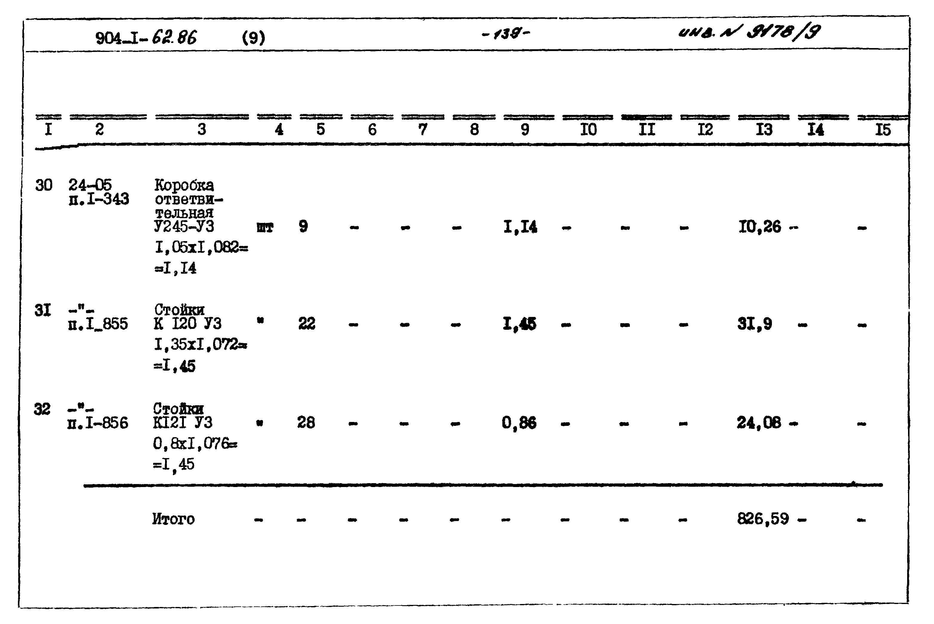 Типовой проект 904-1-62.86
