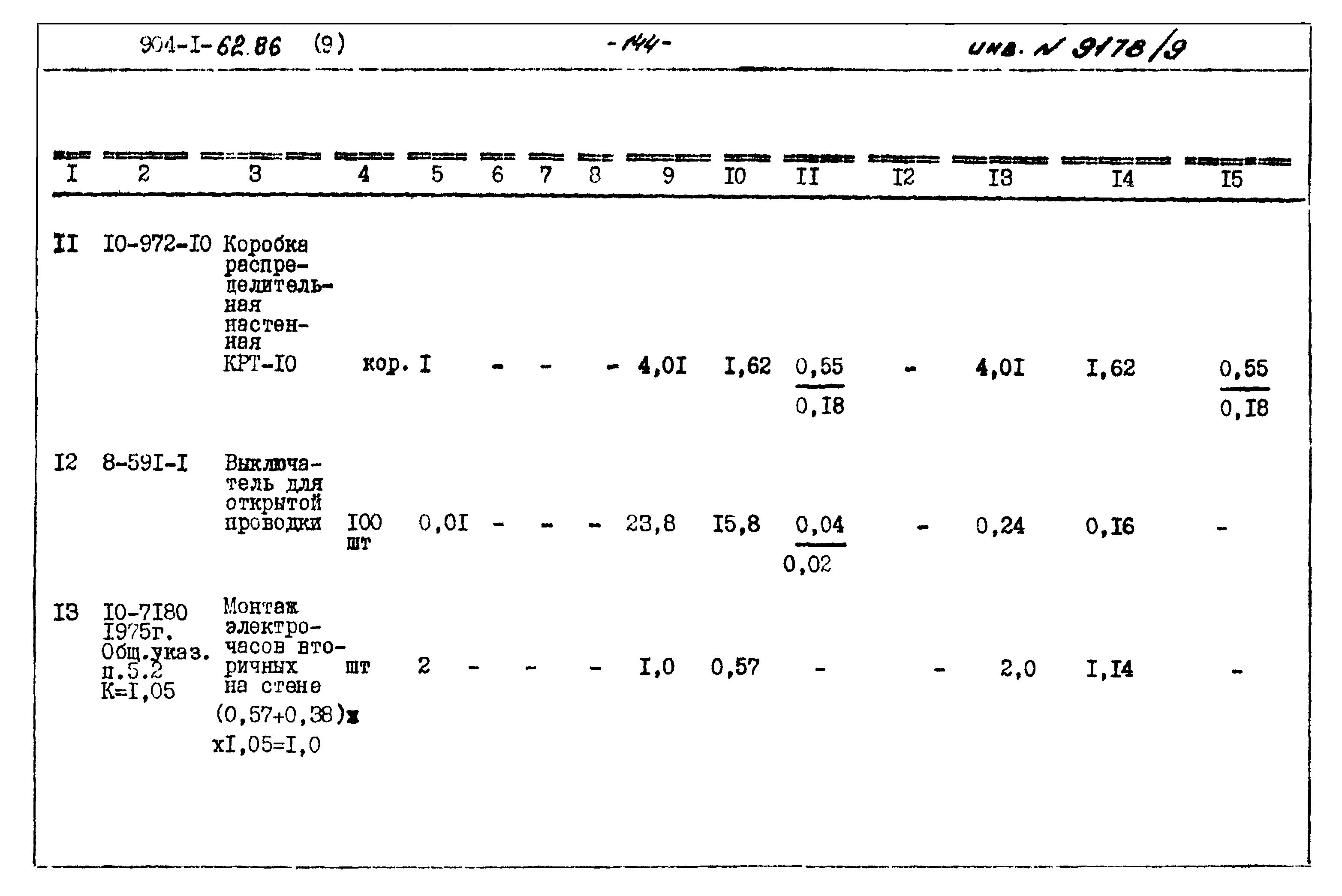 Типовой проект 904-1-62.86