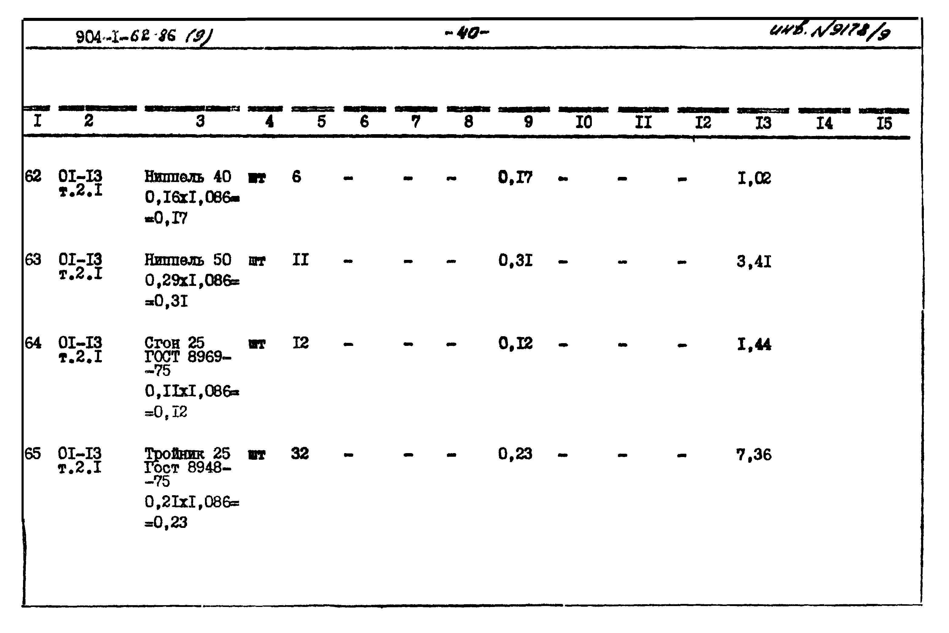 Типовой проект 904-1-62.86