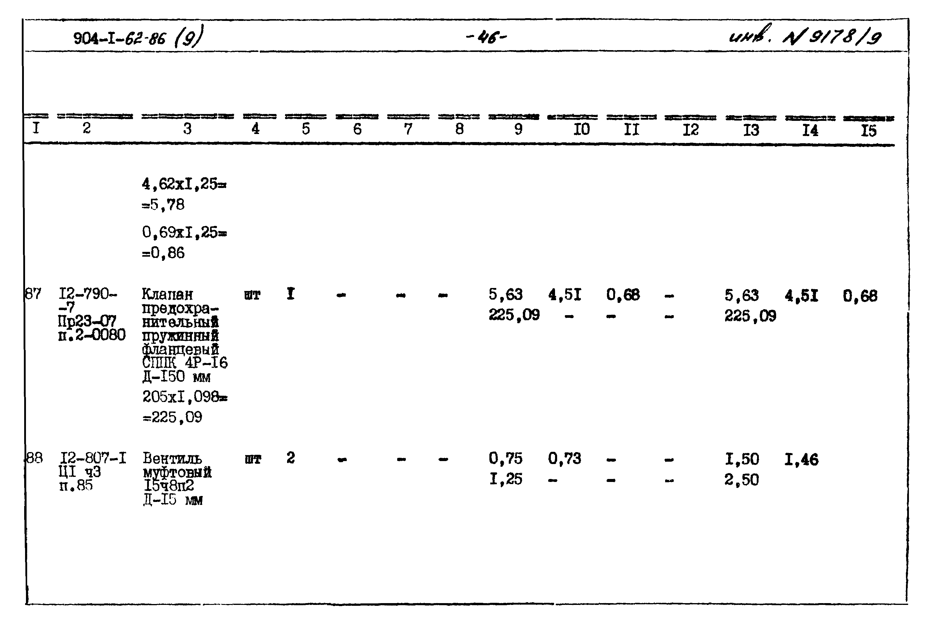 Типовой проект 904-1-62.86
