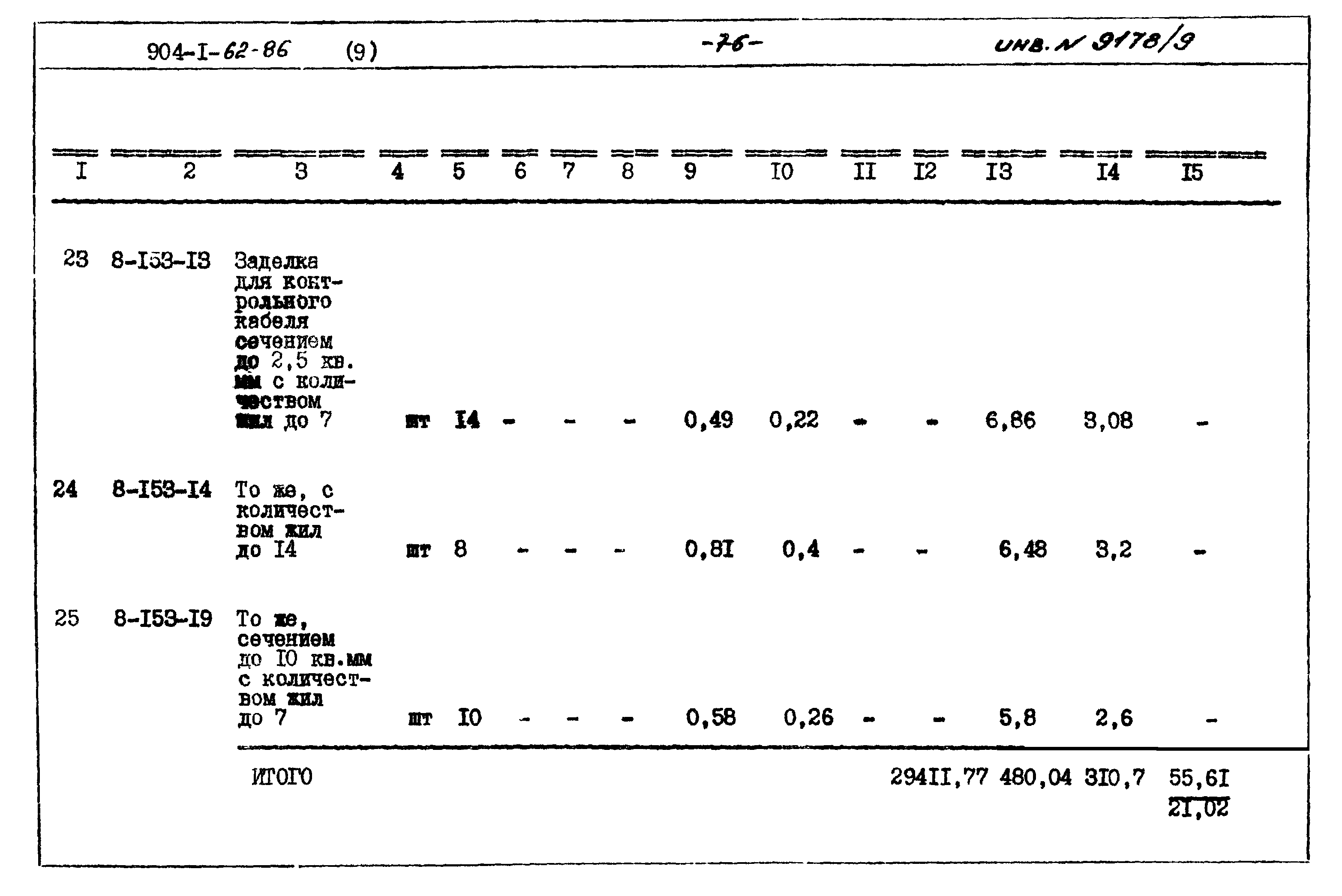 Типовой проект 904-1-62.86