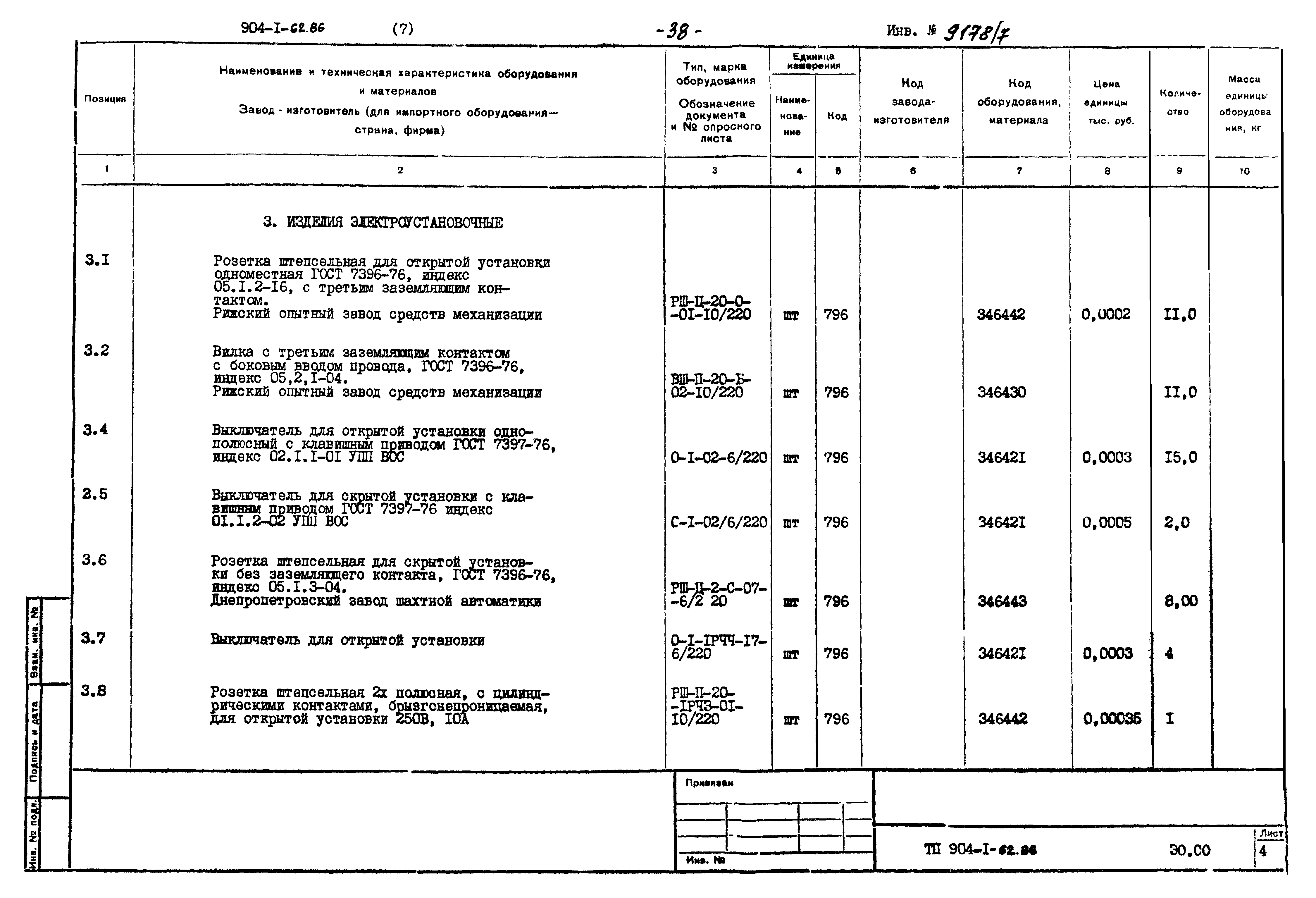 Типовой проект 904-1-62.86