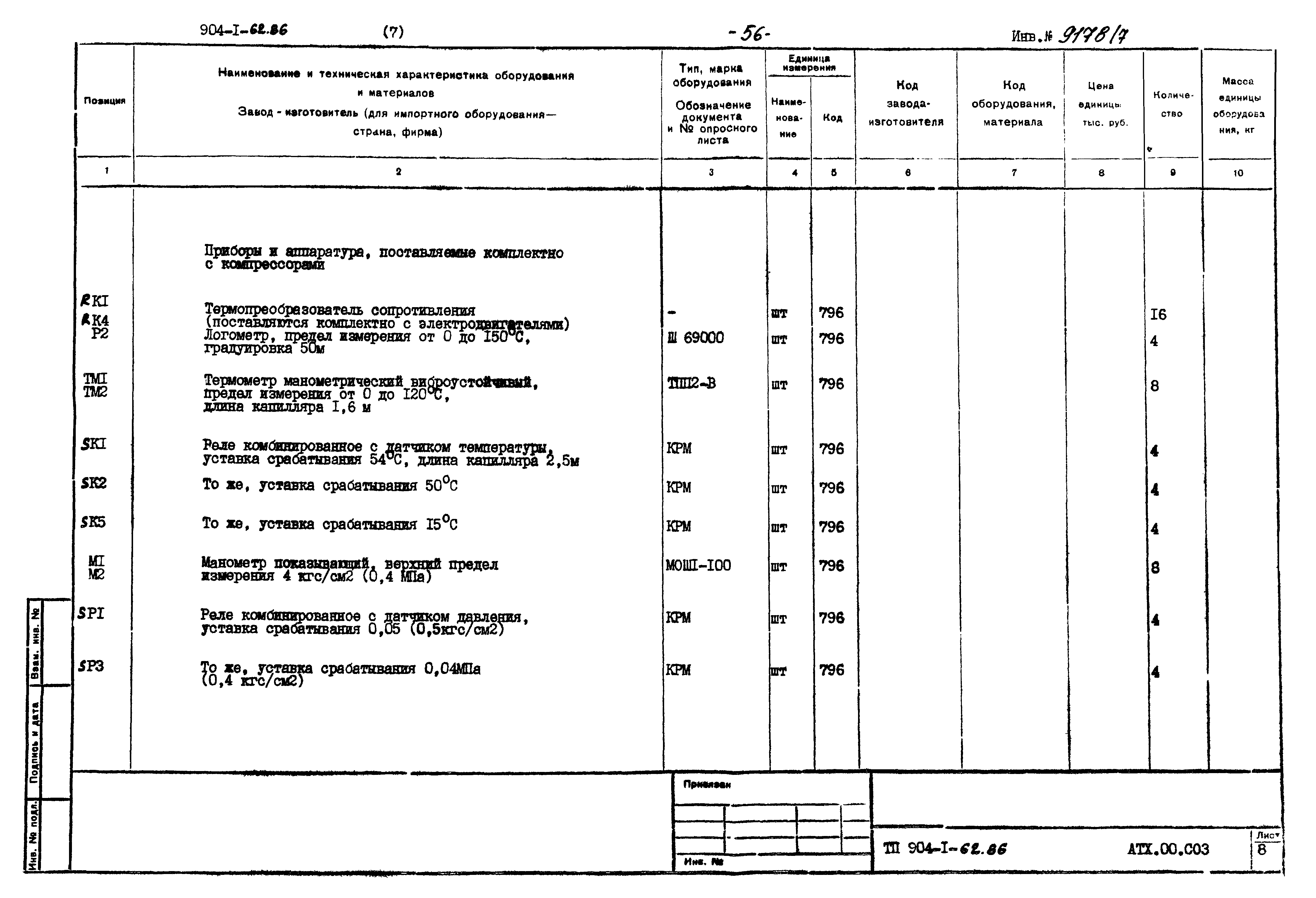 Типовой проект 904-1-62.86