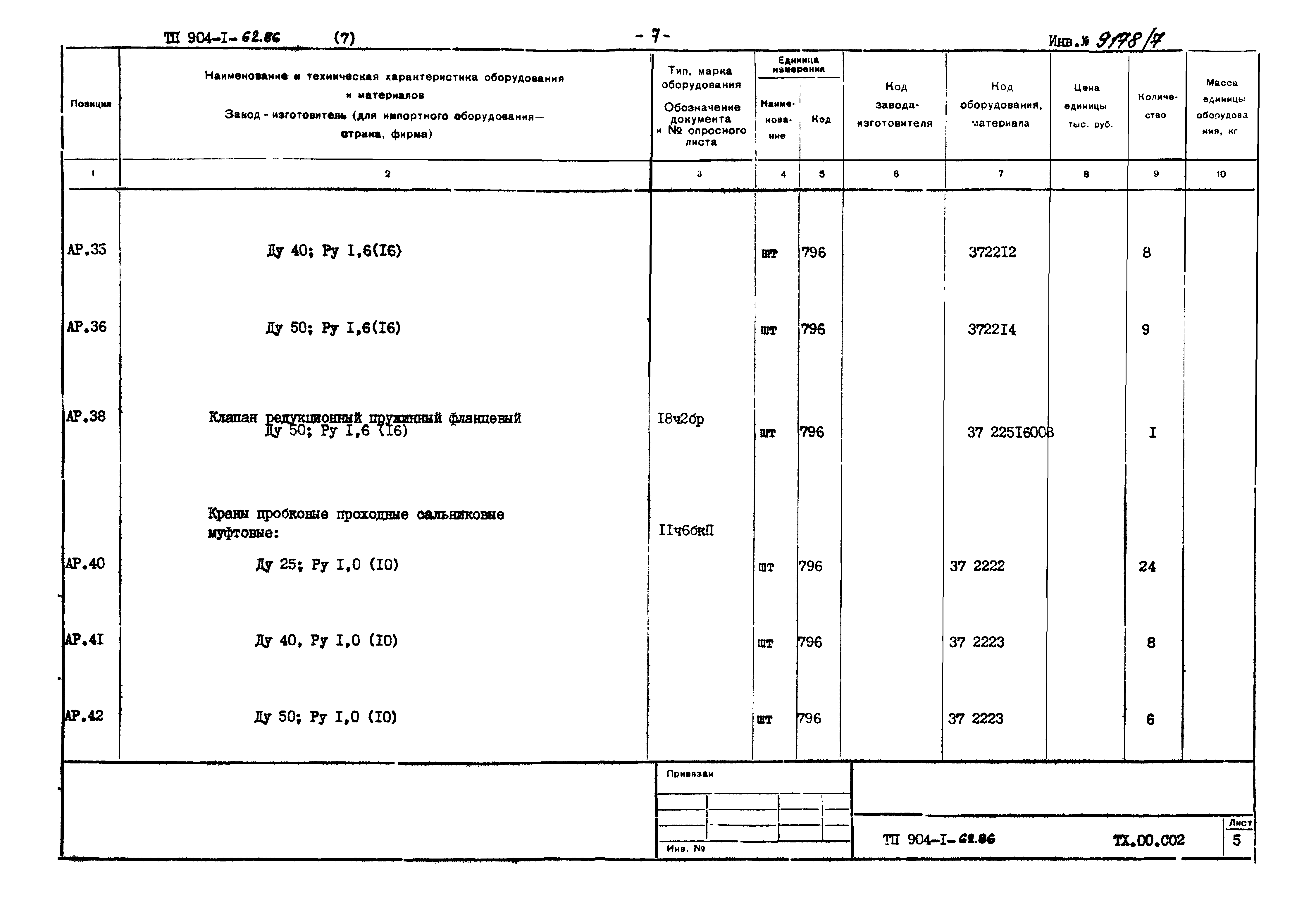 Типовой проект 904-1-62.86