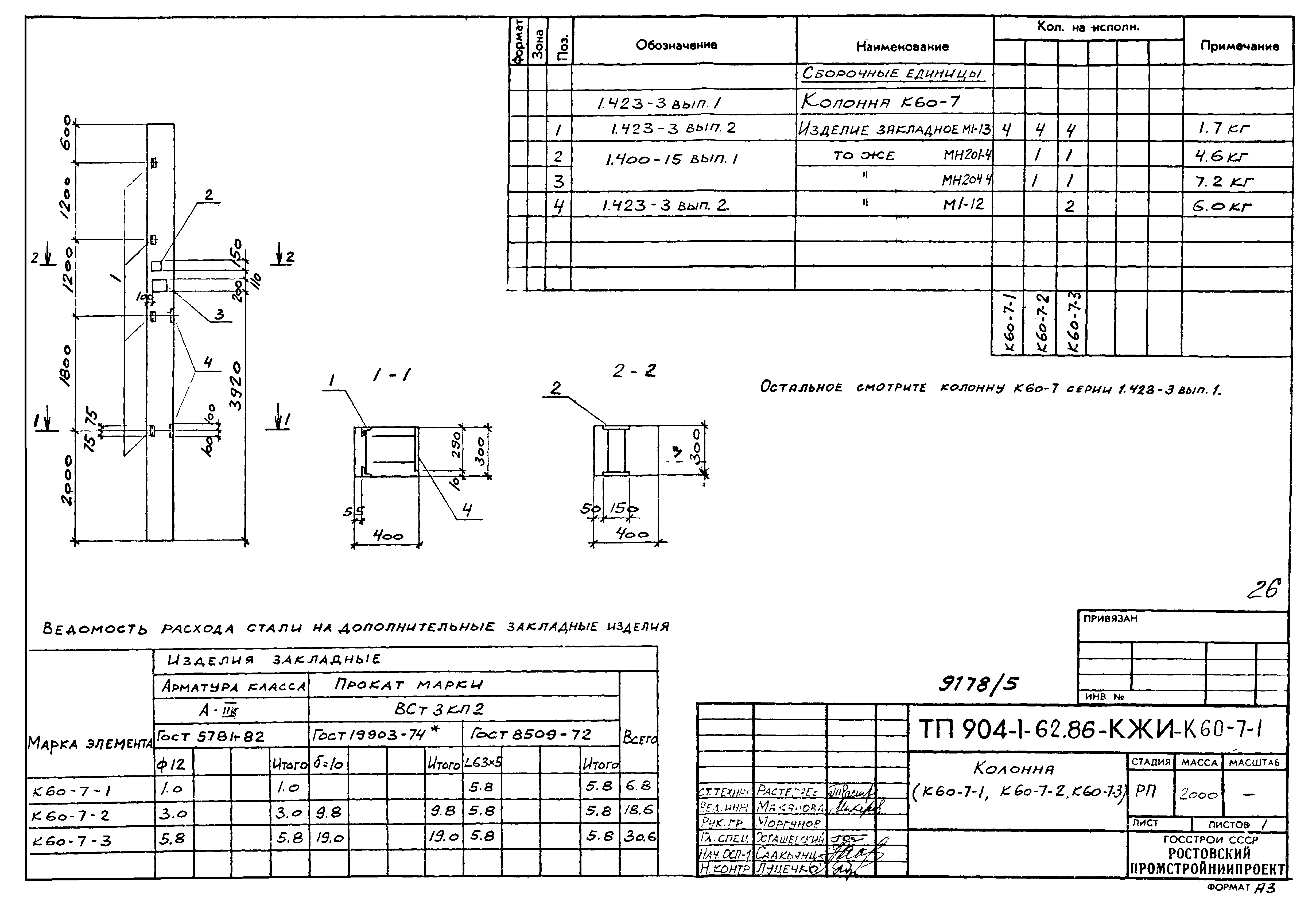 Типовой проект 904-1-62.86