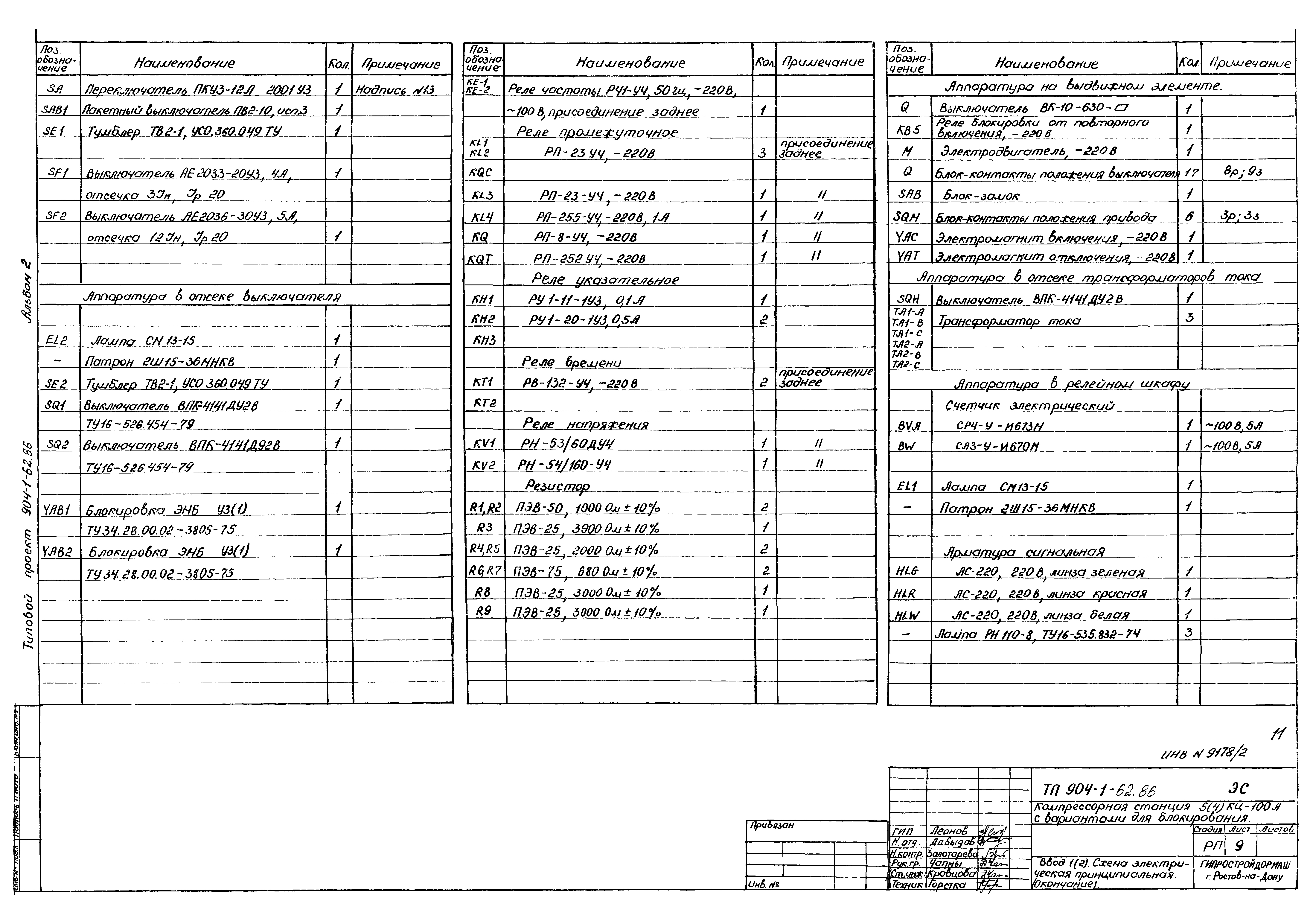 Типовой проект 904-1-62.86