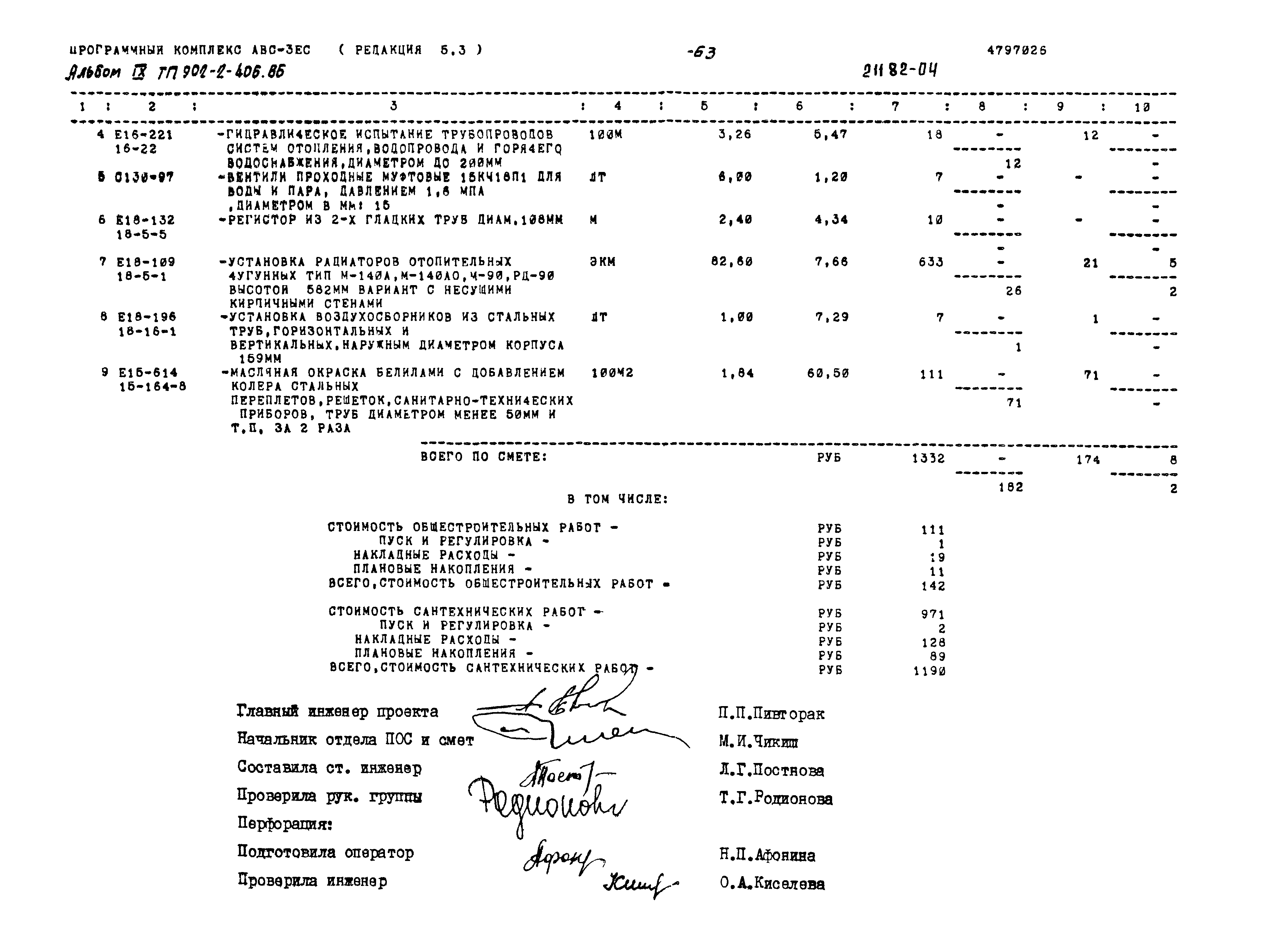 Типовой проект 902-2-406.86