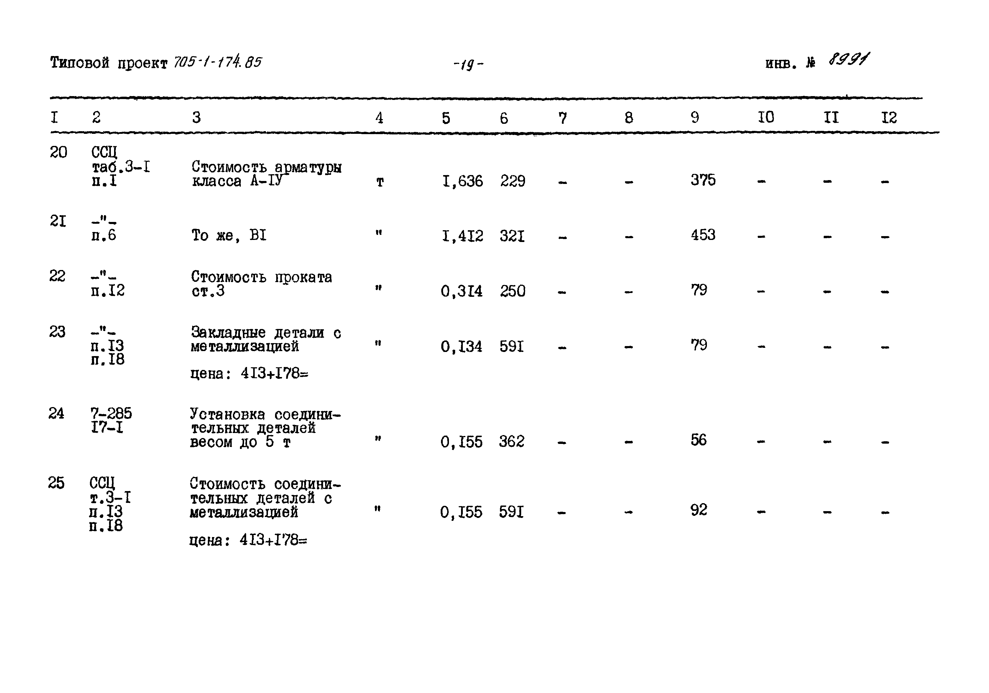 Типовой проект 705-1-174.85