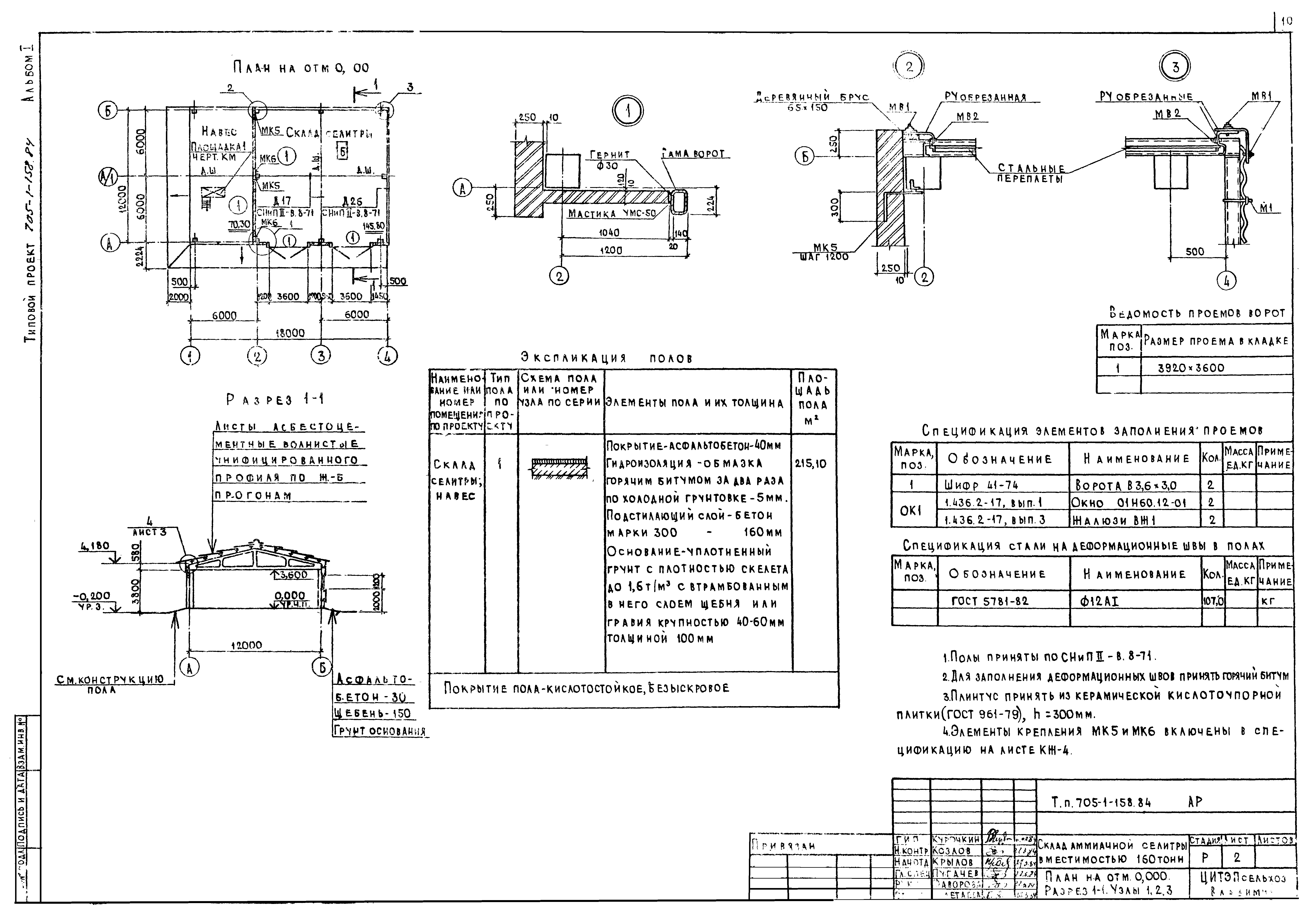 Проект 705 чертеж