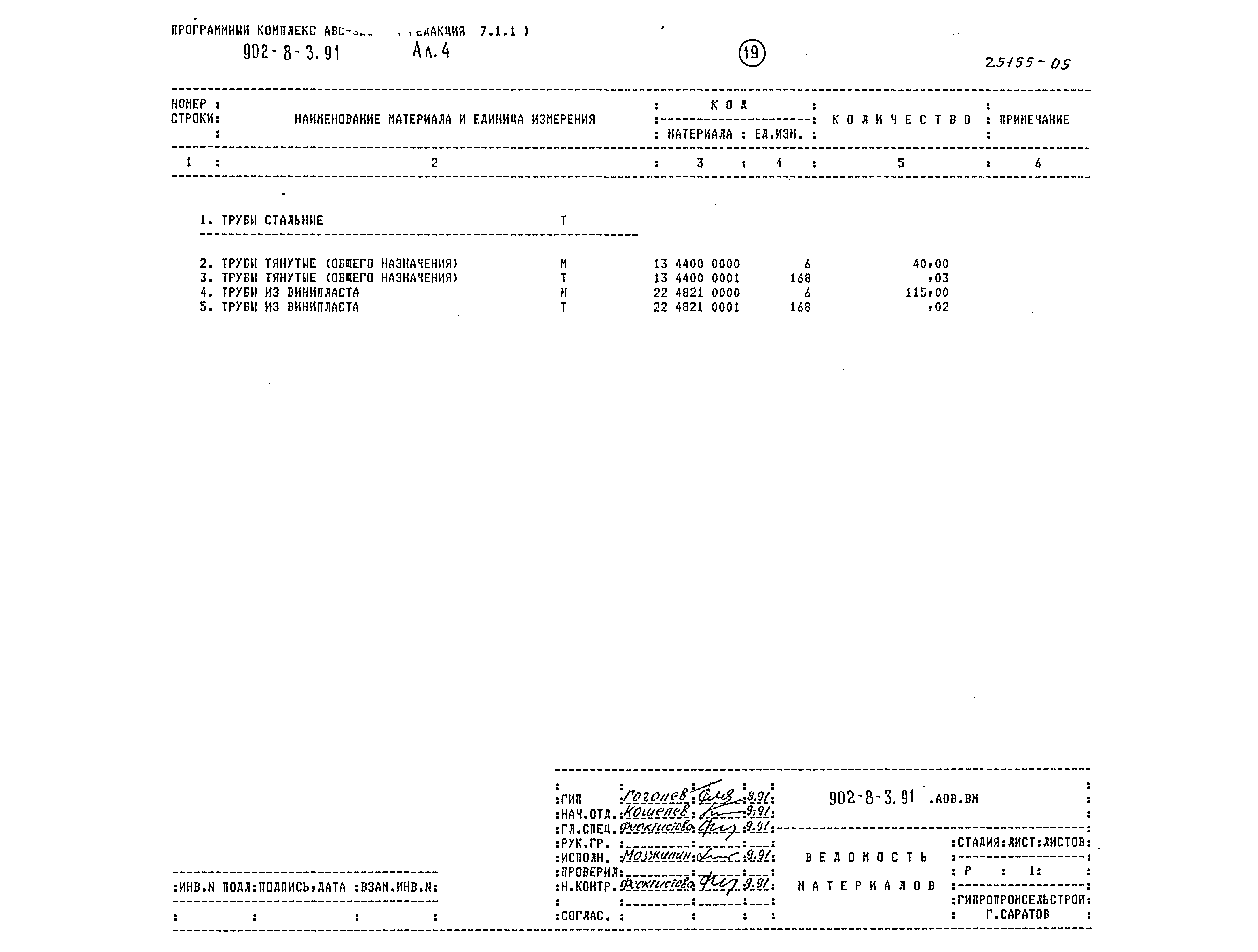 Типовой проект 902-8-3.91