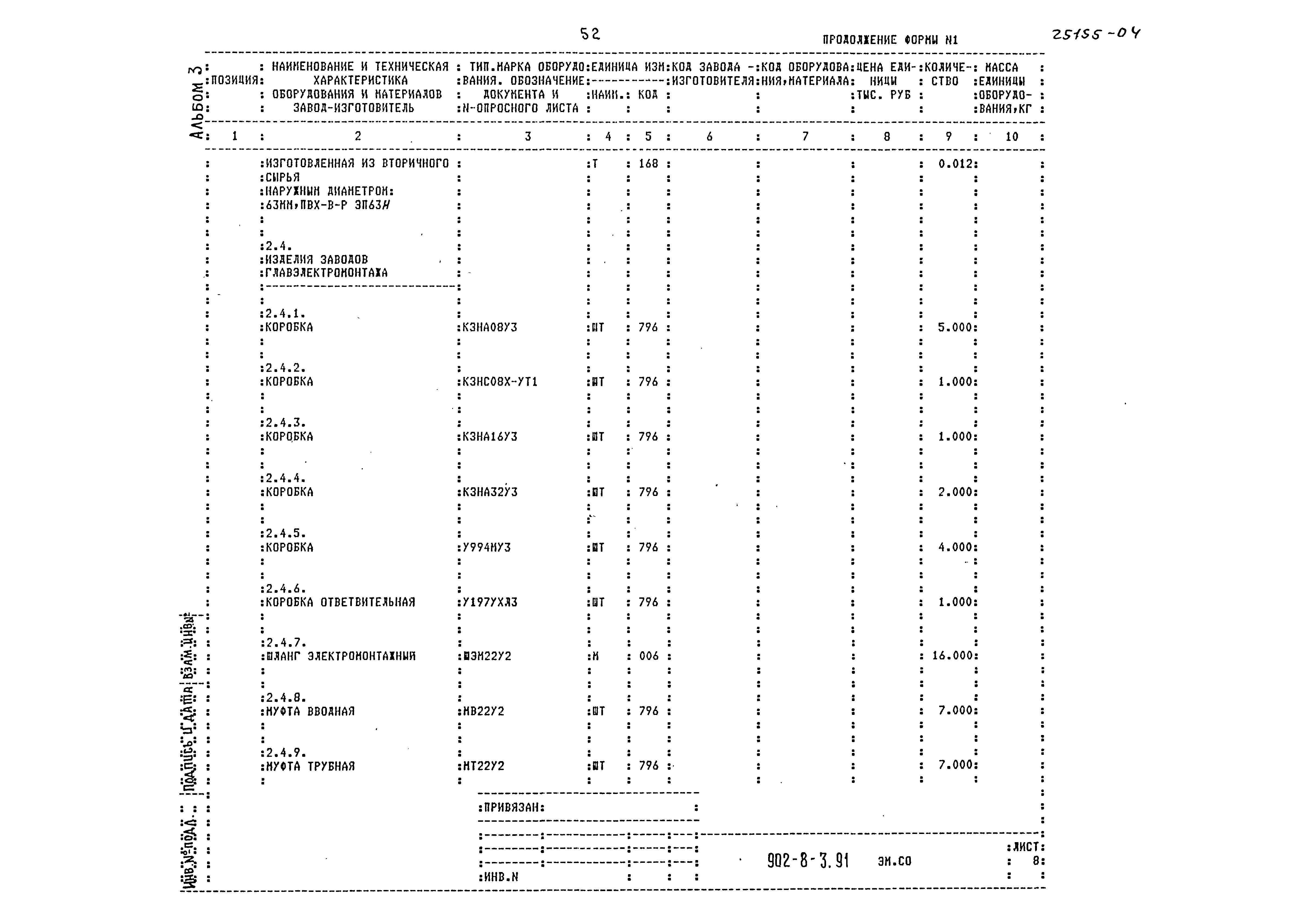 Типовой проект 902-8-3.91