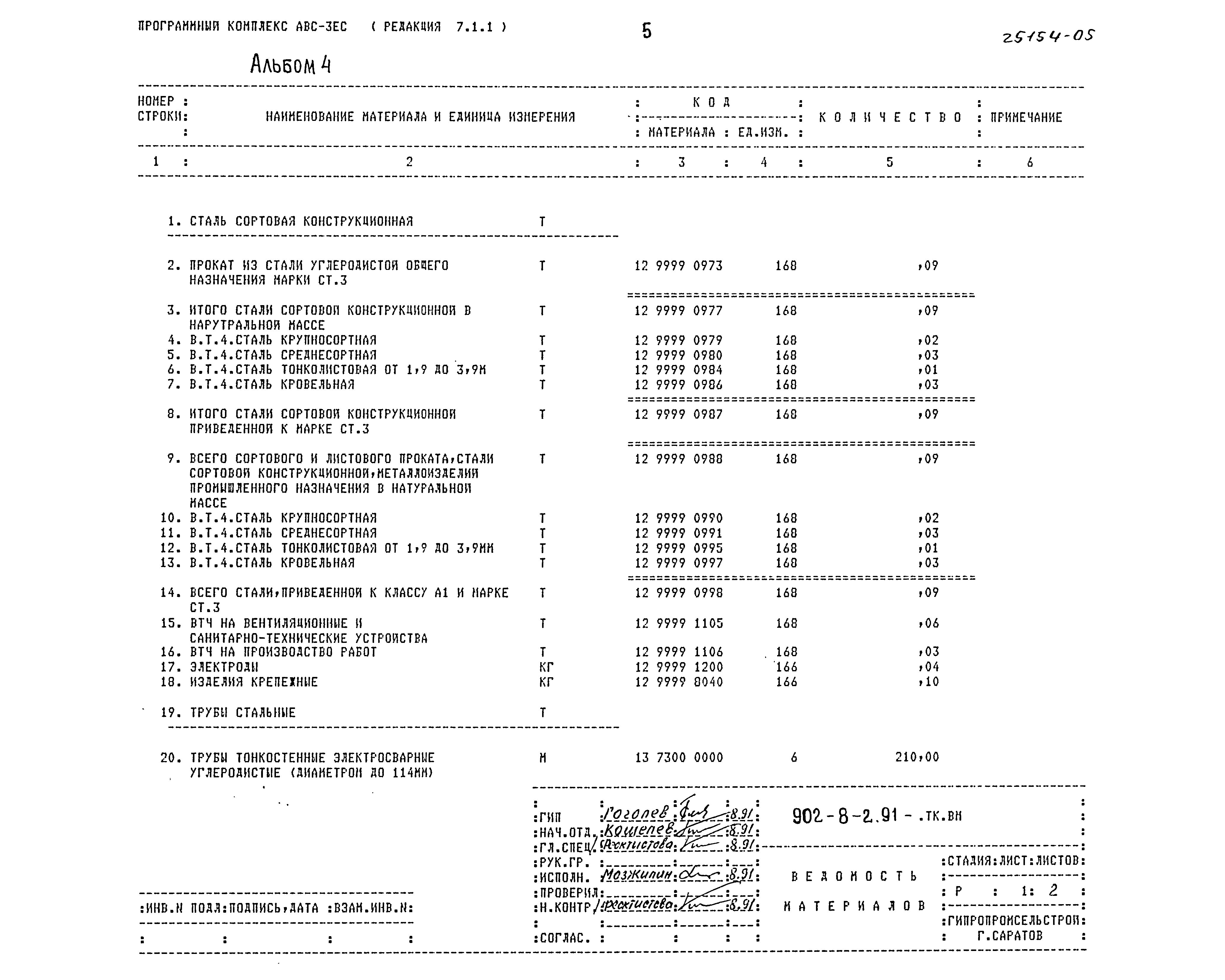 Типовой проект 902-8-2.91