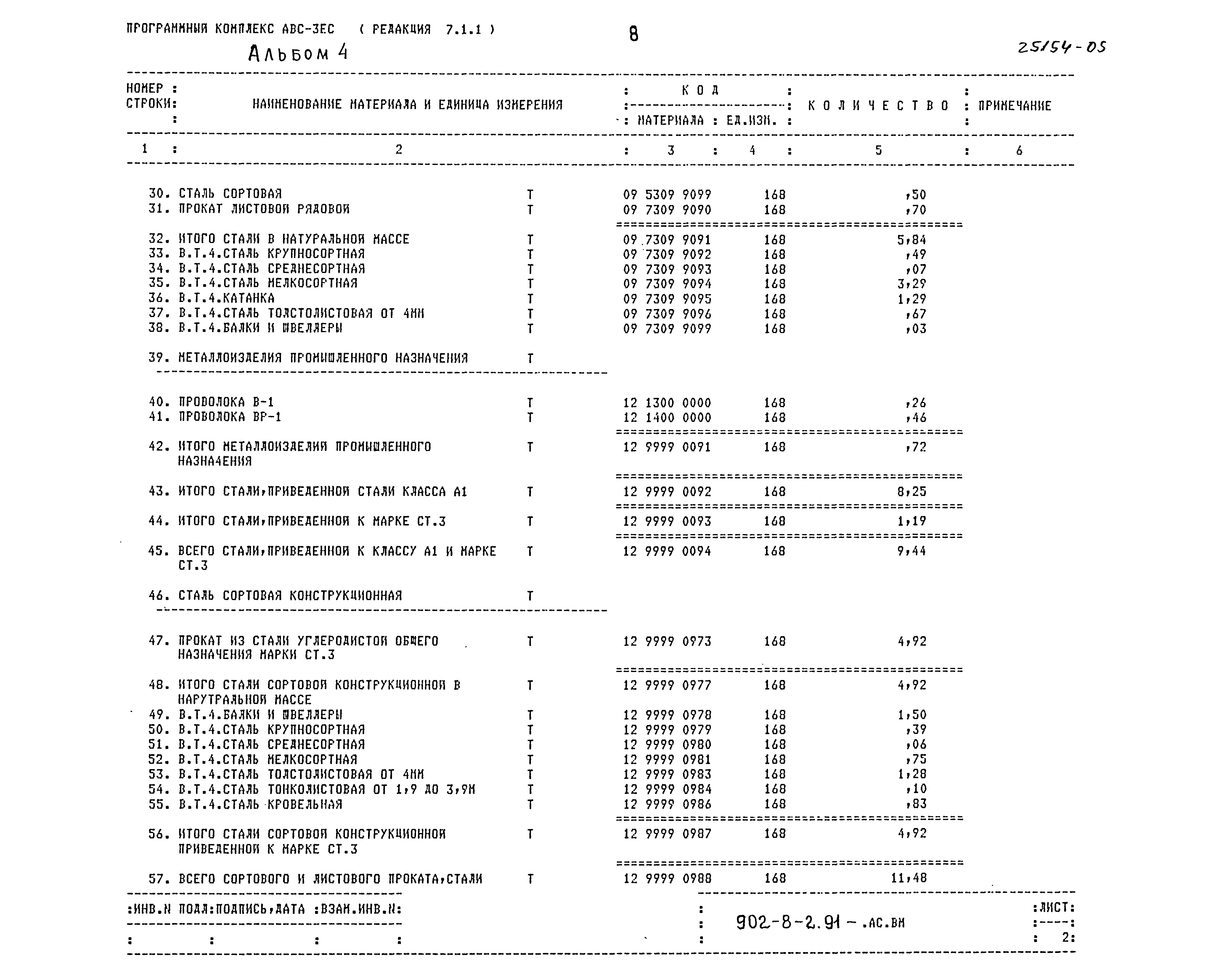 Типовой проект 902-8-2.91