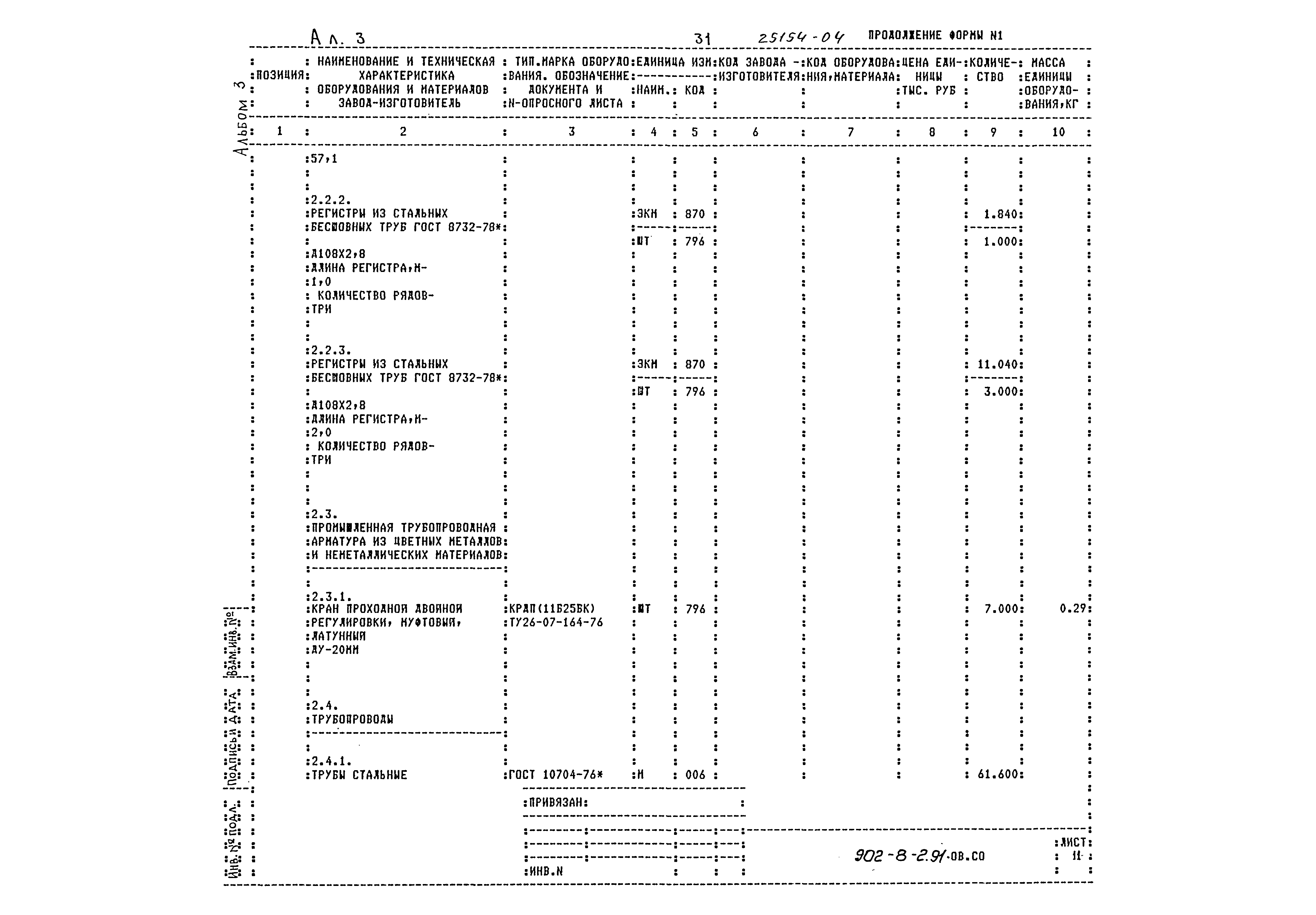 Типовой проект 902-8-2.91