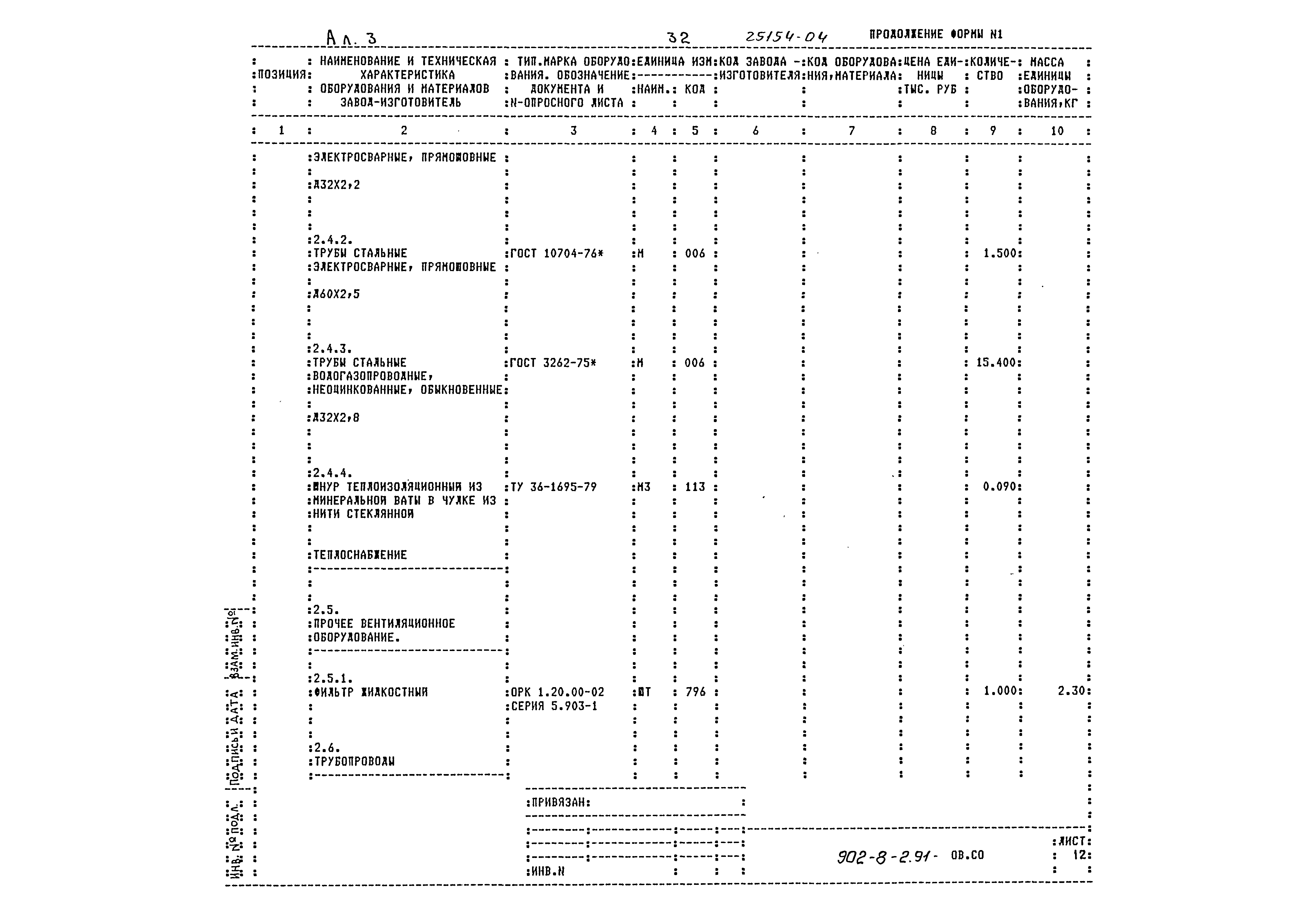 Типовой проект 902-8-2.91