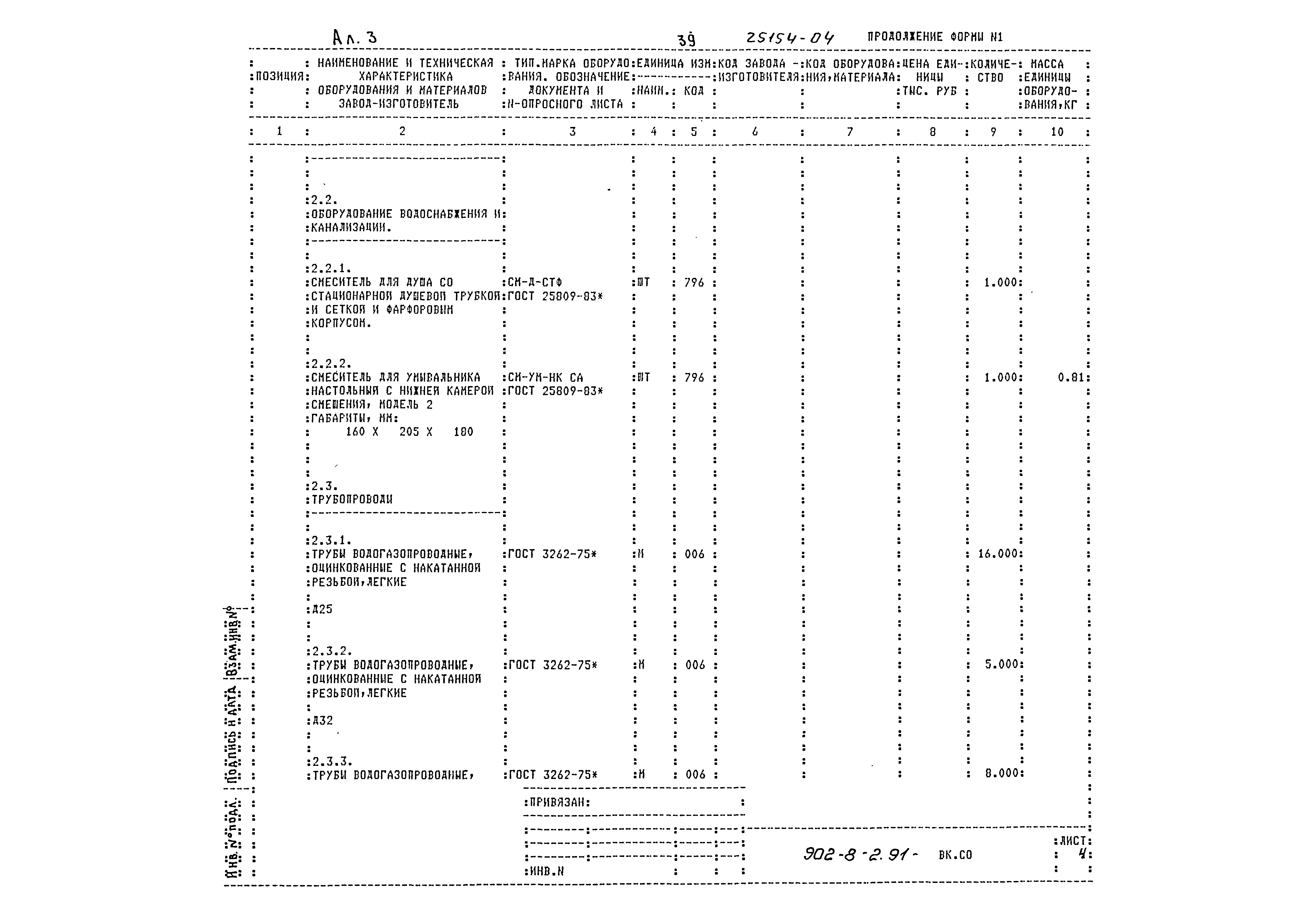 Типовой проект 902-8-2.91