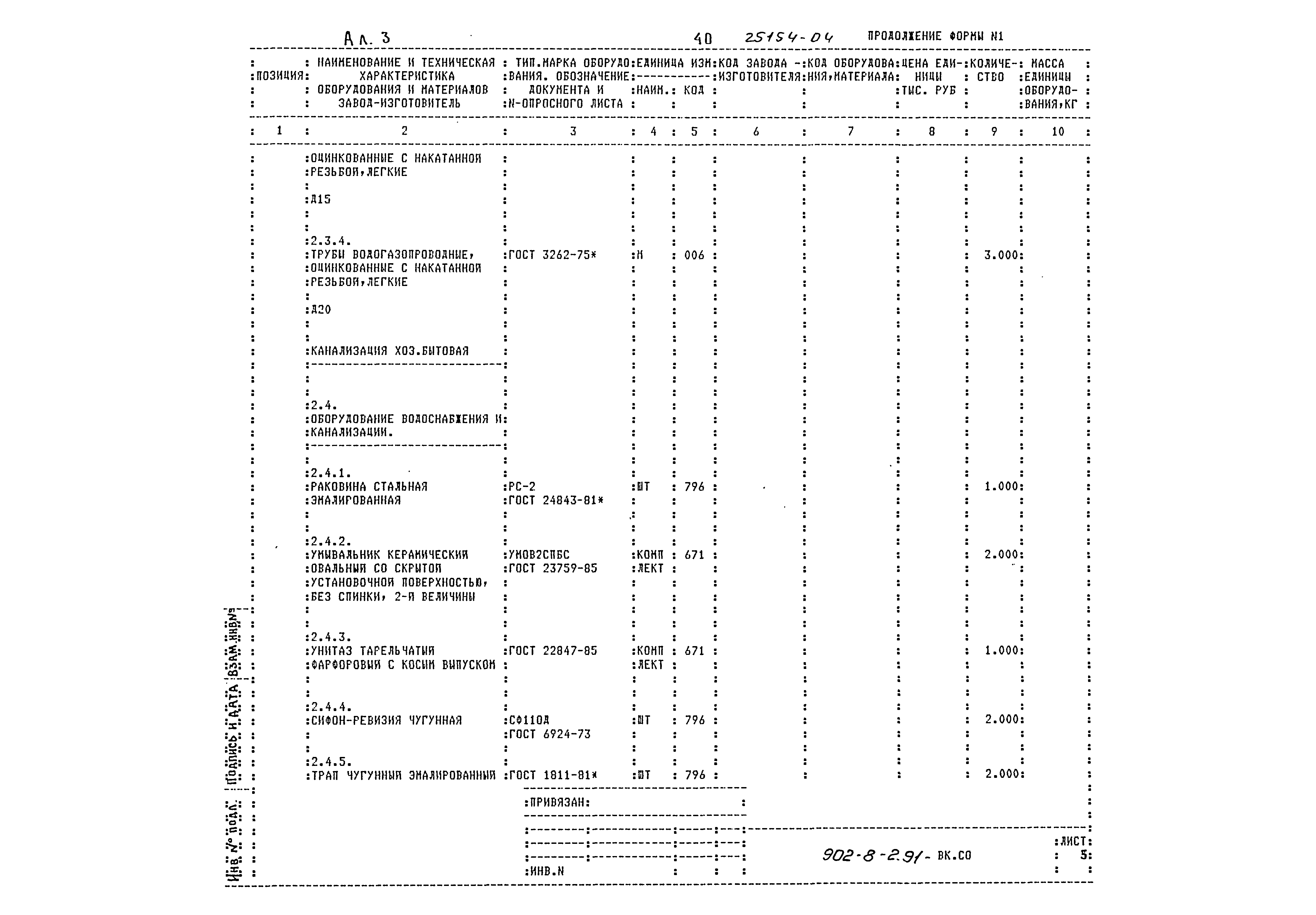 Типовой проект 902-8-2.91