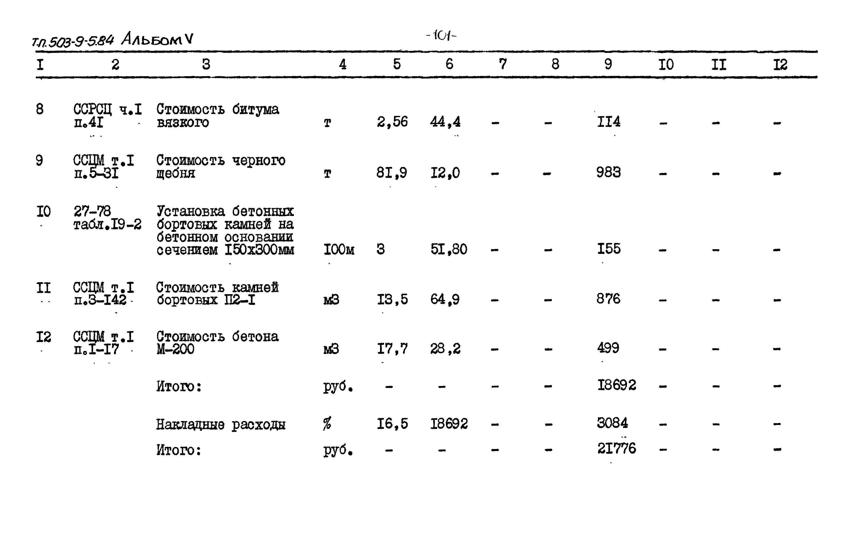 Типовой проект 503-9-5.84