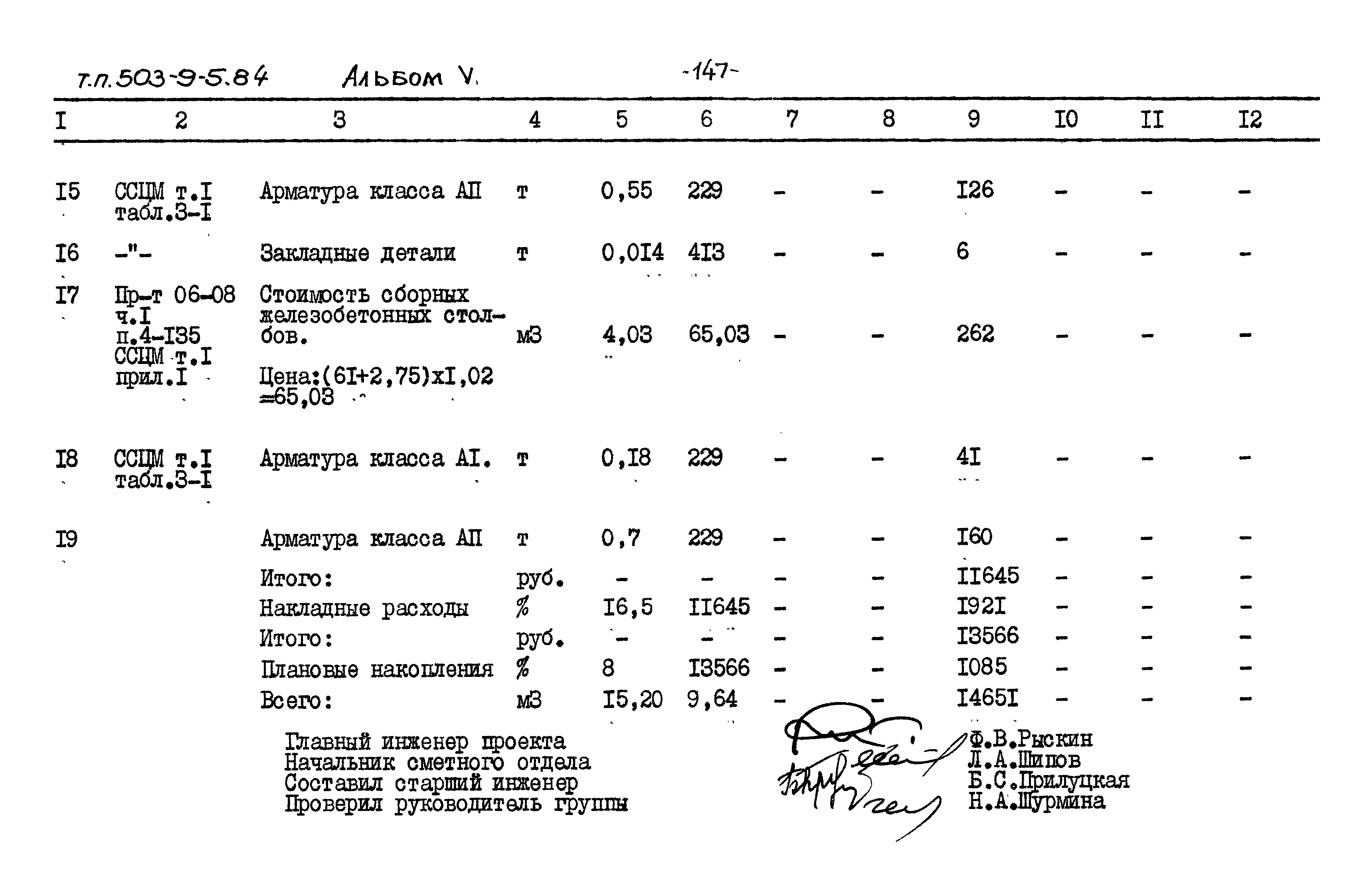 Типовой проект 503-9-5.84
