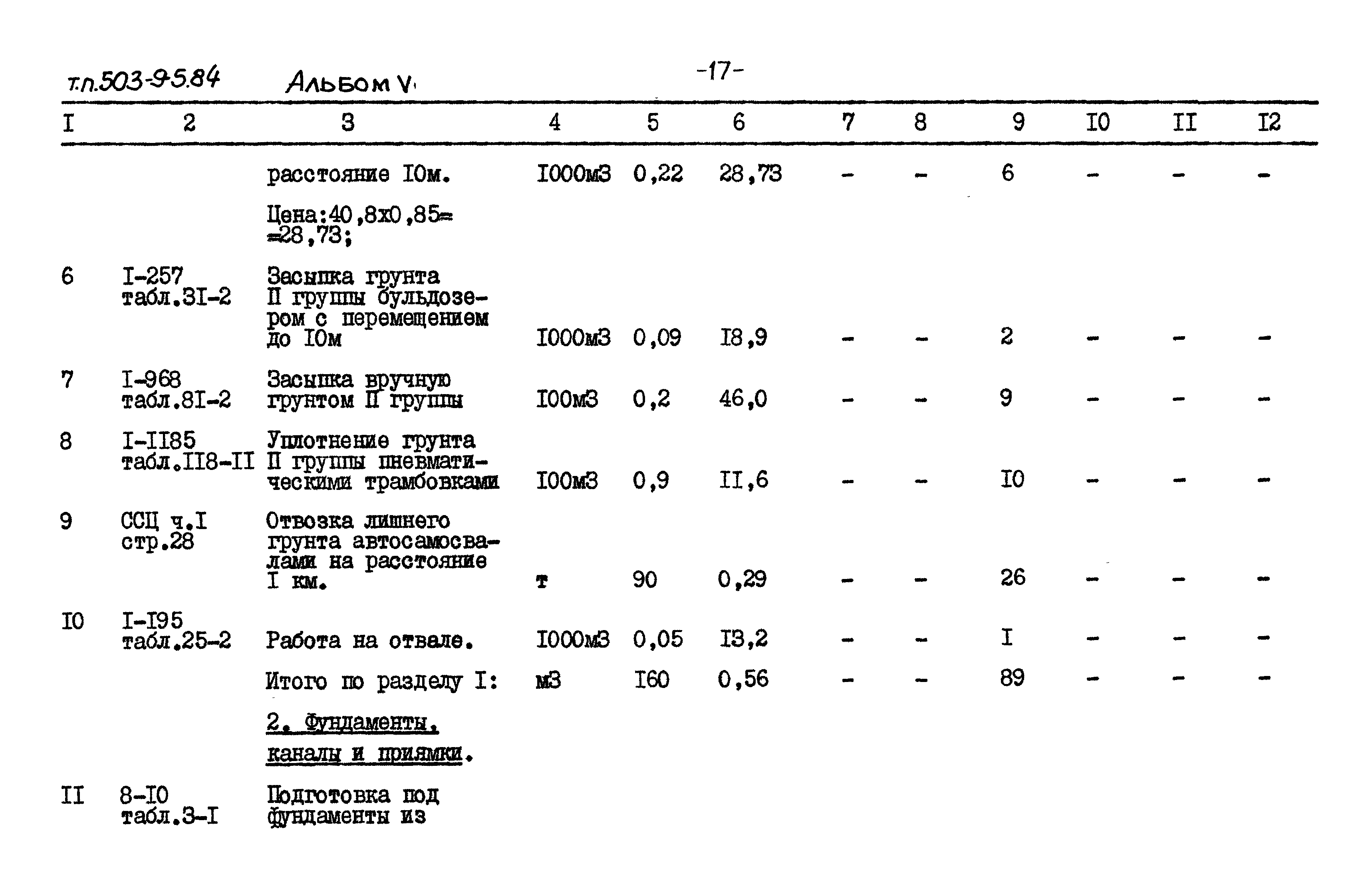 Типовой проект 503-9-5.84