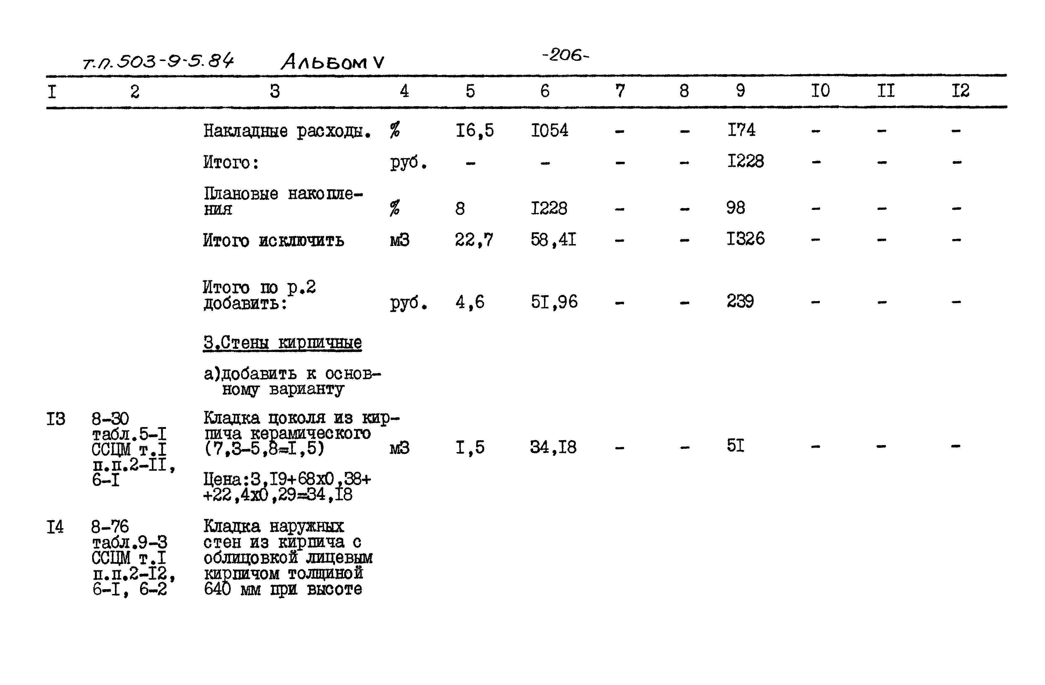 Типовой проект 503-9-5.84