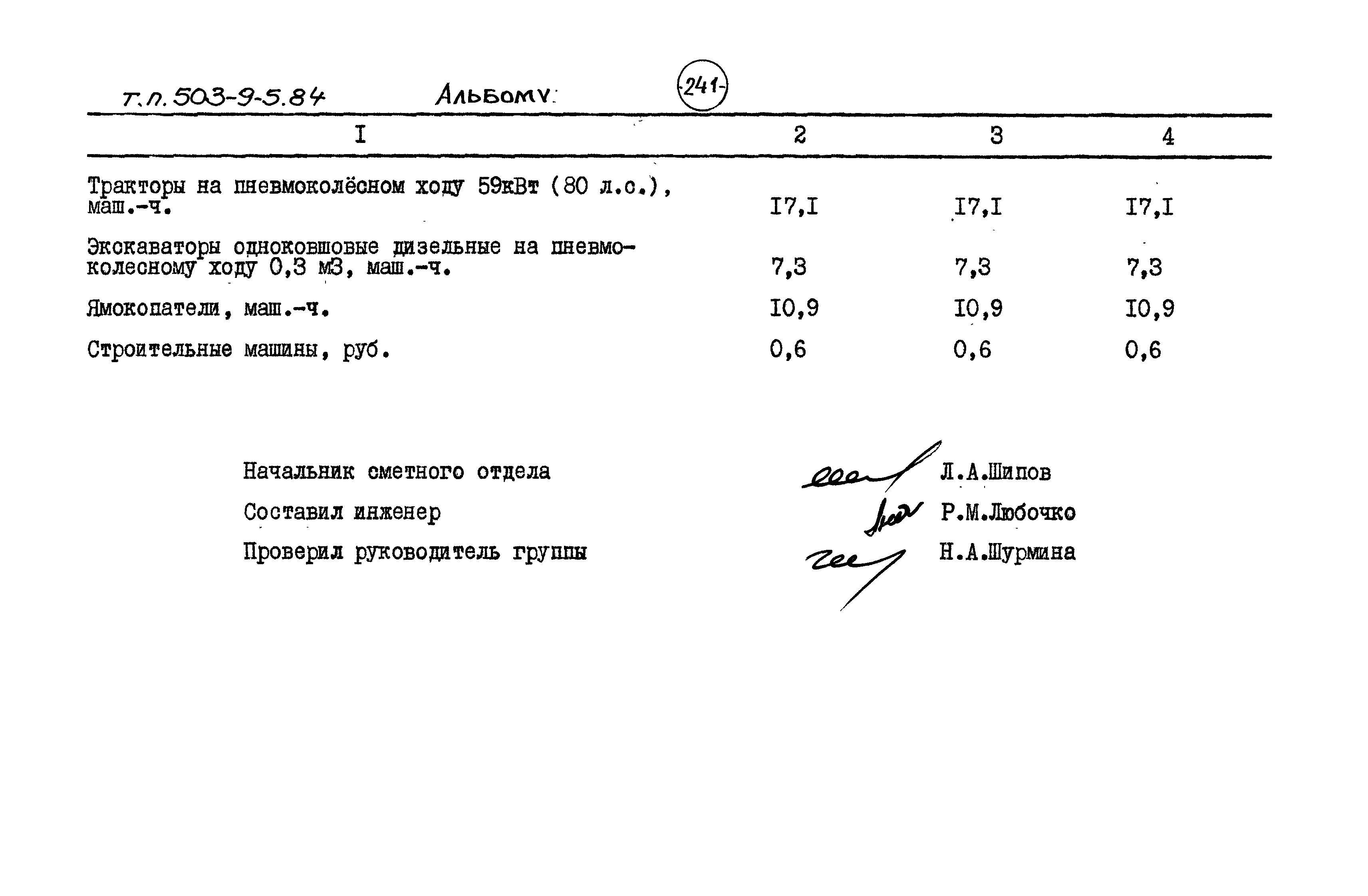 Типовой проект 503-9-5.84