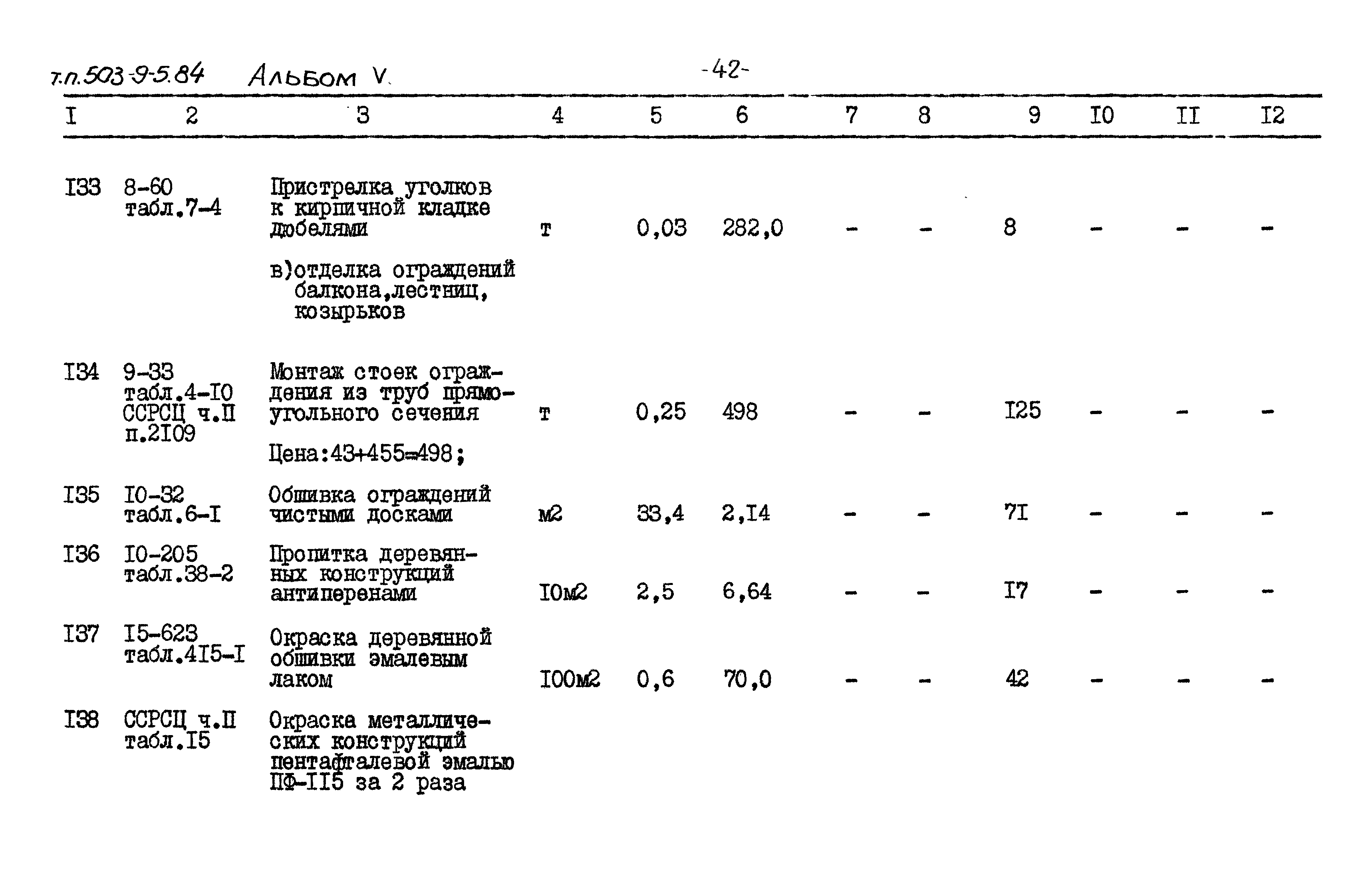 Типовой проект 503-9-5.84