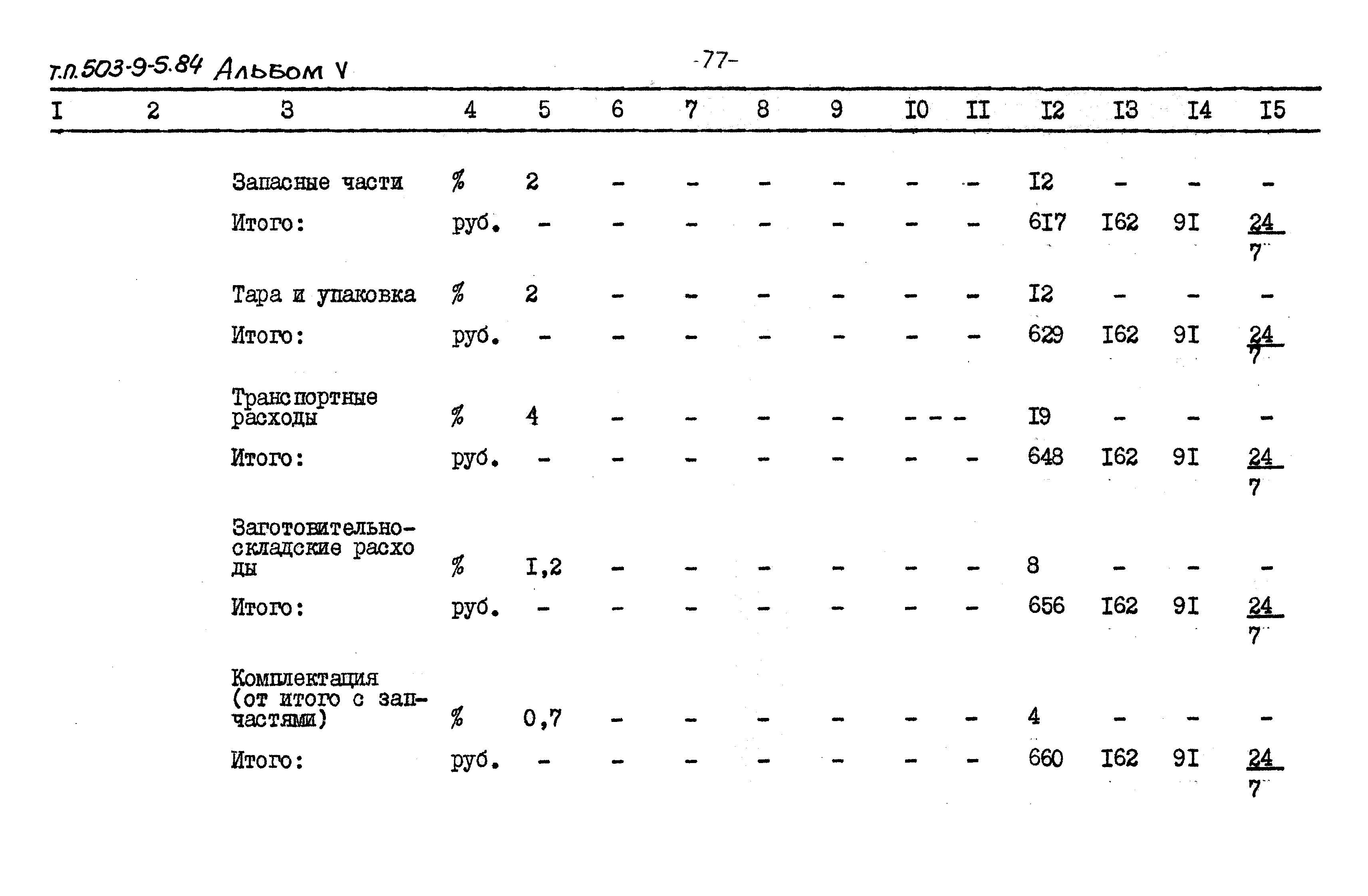 Типовой проект 503-9-5.84