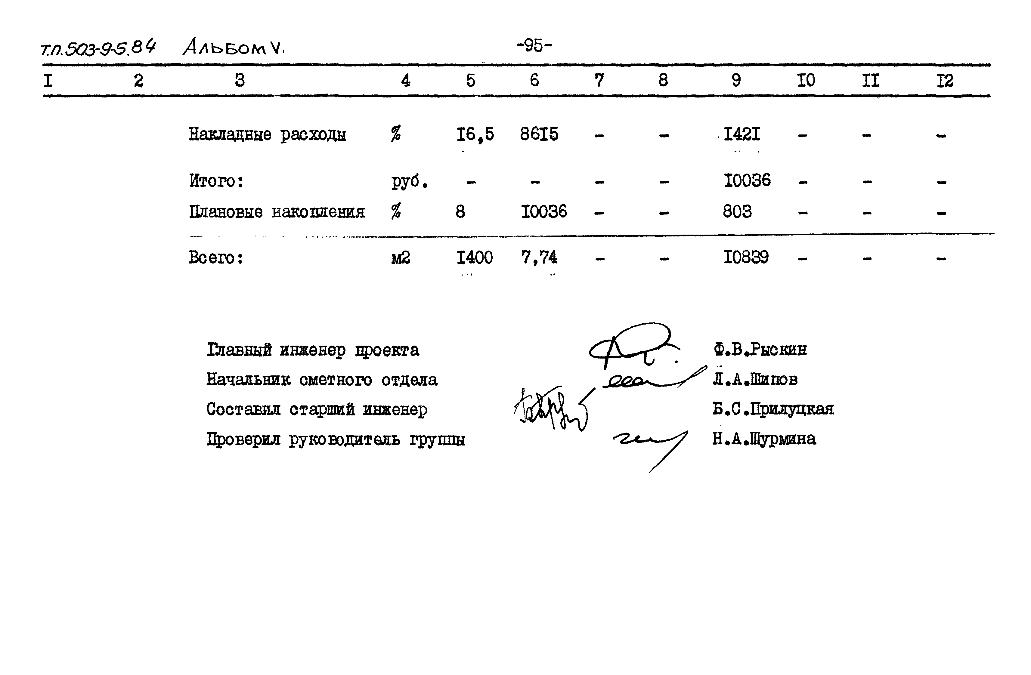 Типовой проект 503-9-5.84