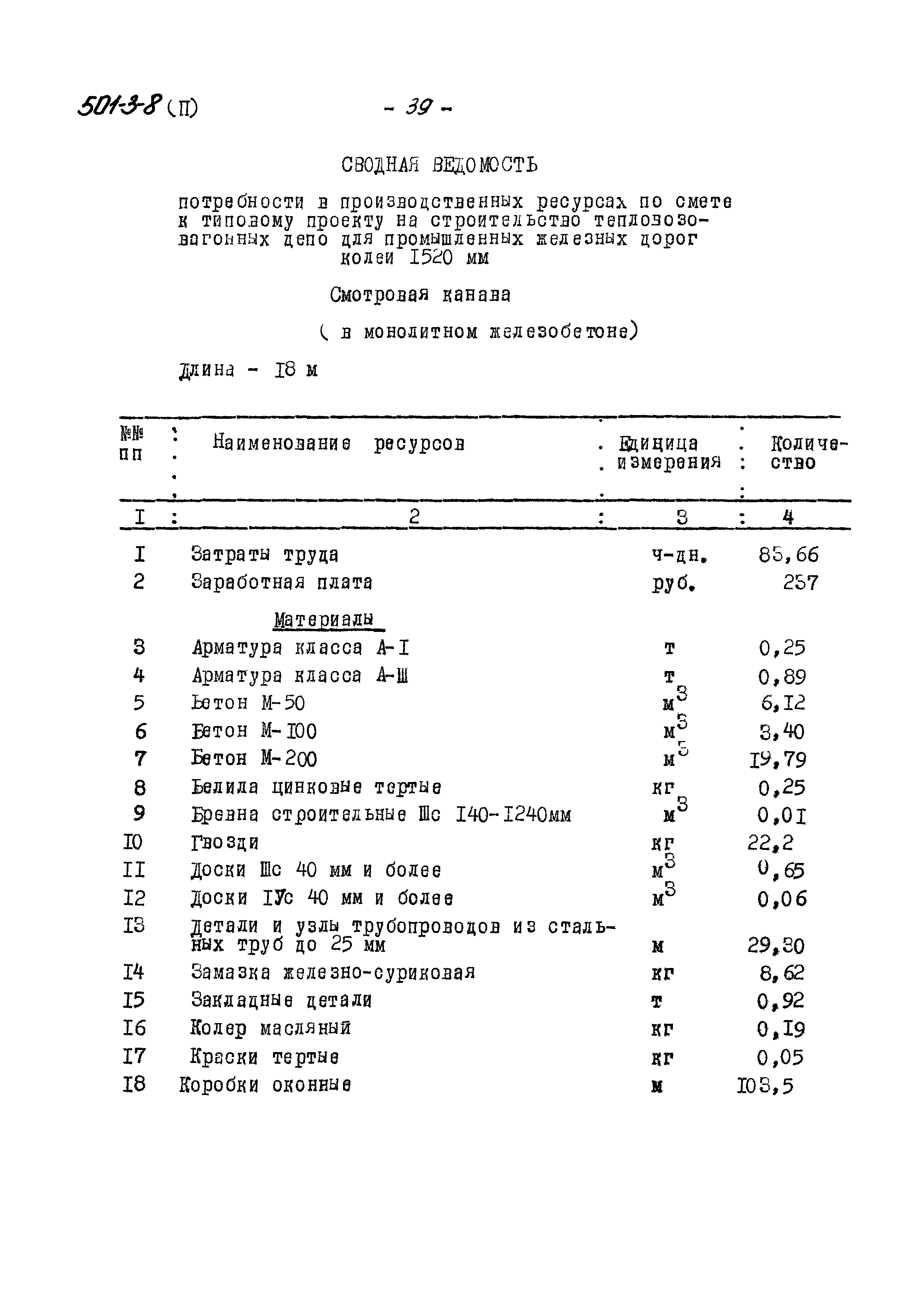 Типовой проект 501-3-8