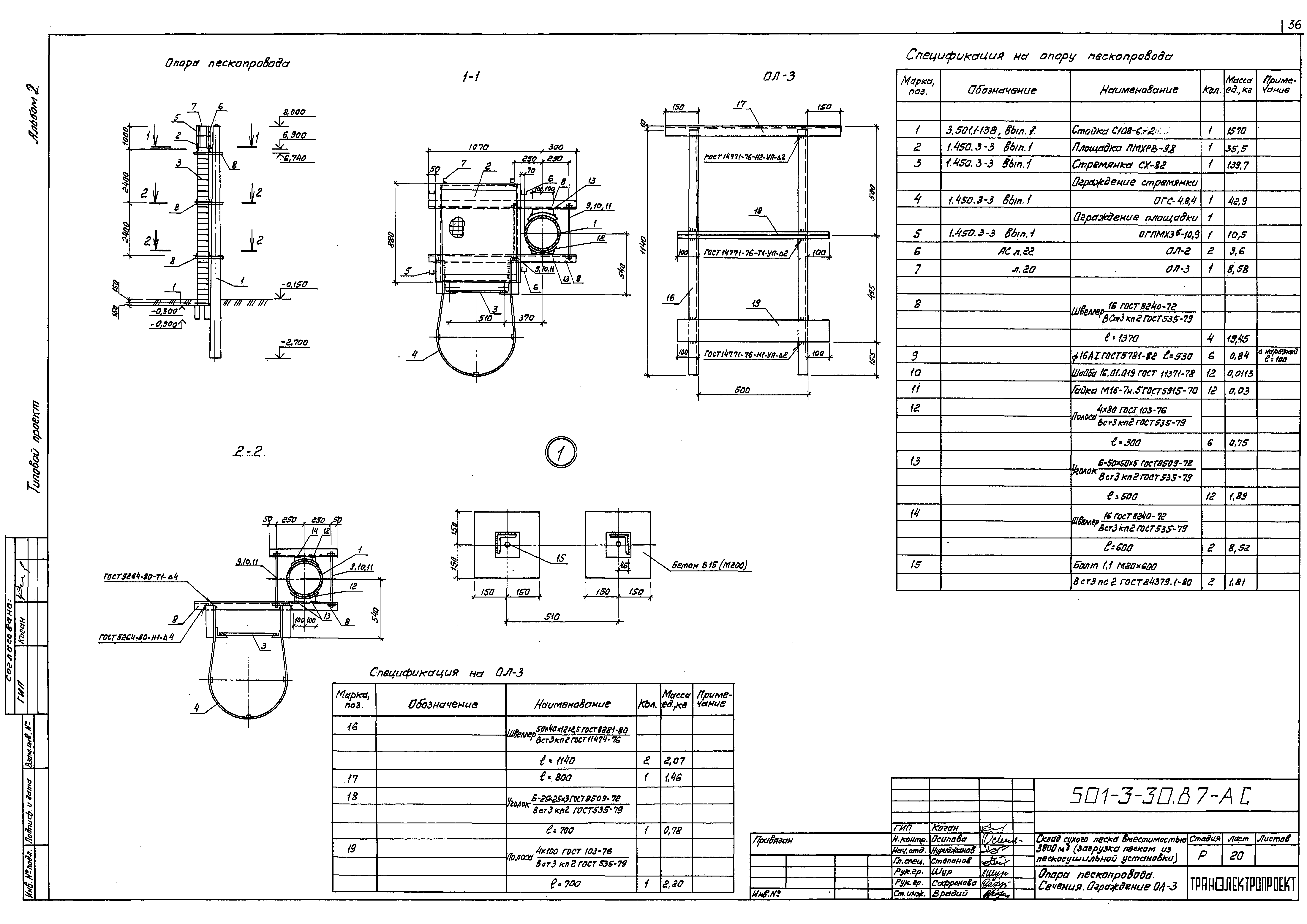 Типовой проект 501-3-30.87