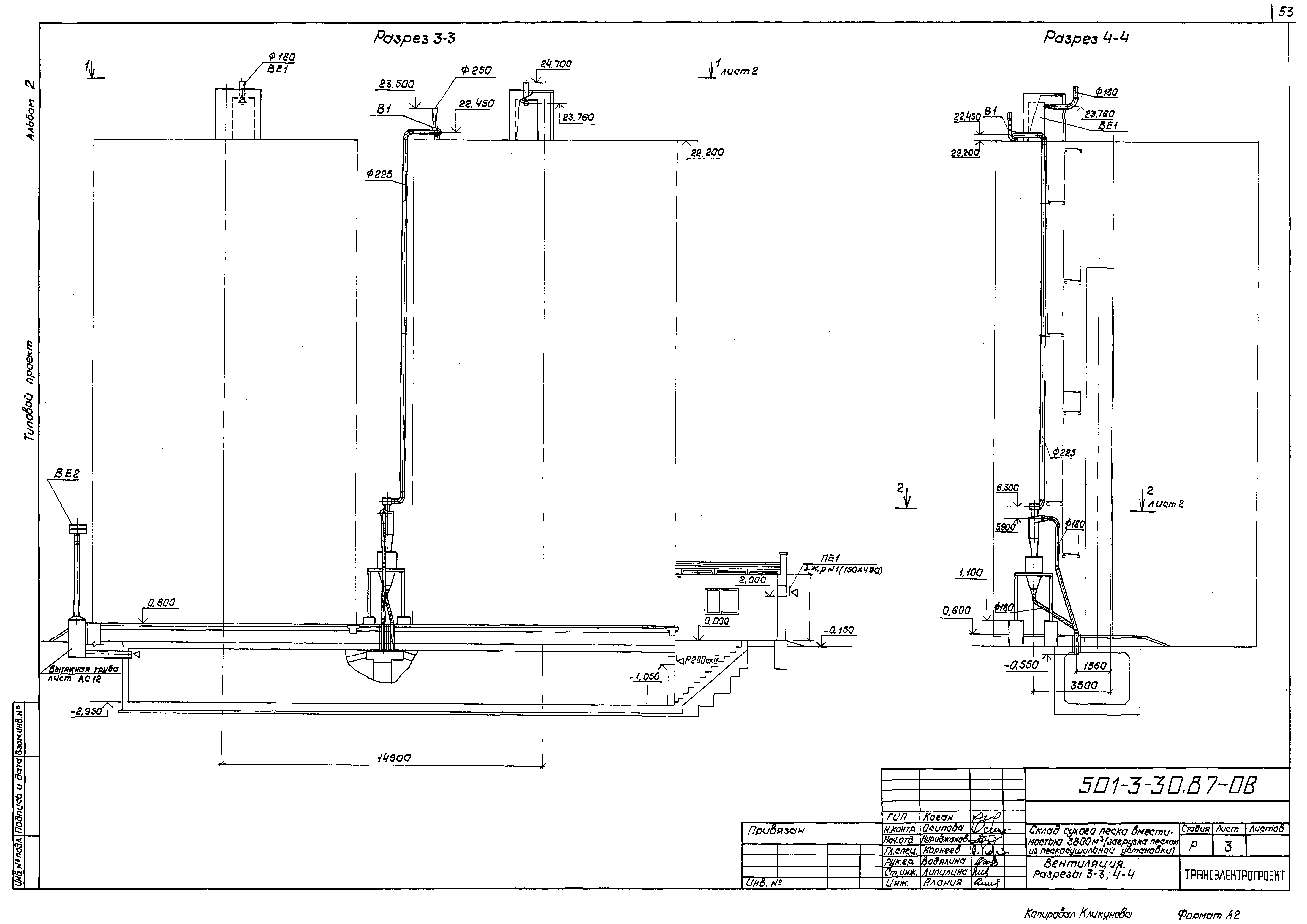 Типовой проект 501-3-30.87