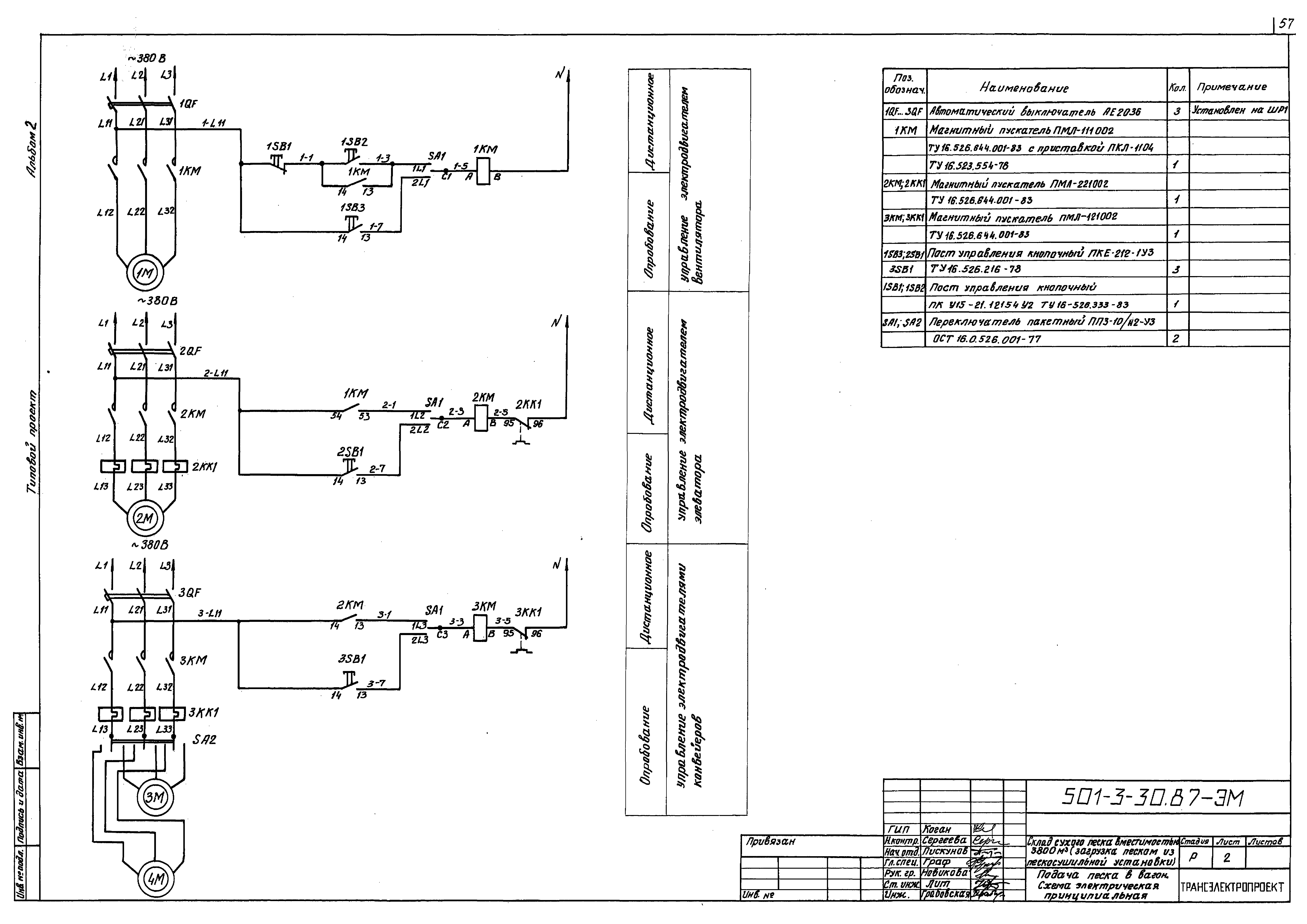 Типовой проект 501-3-30.87