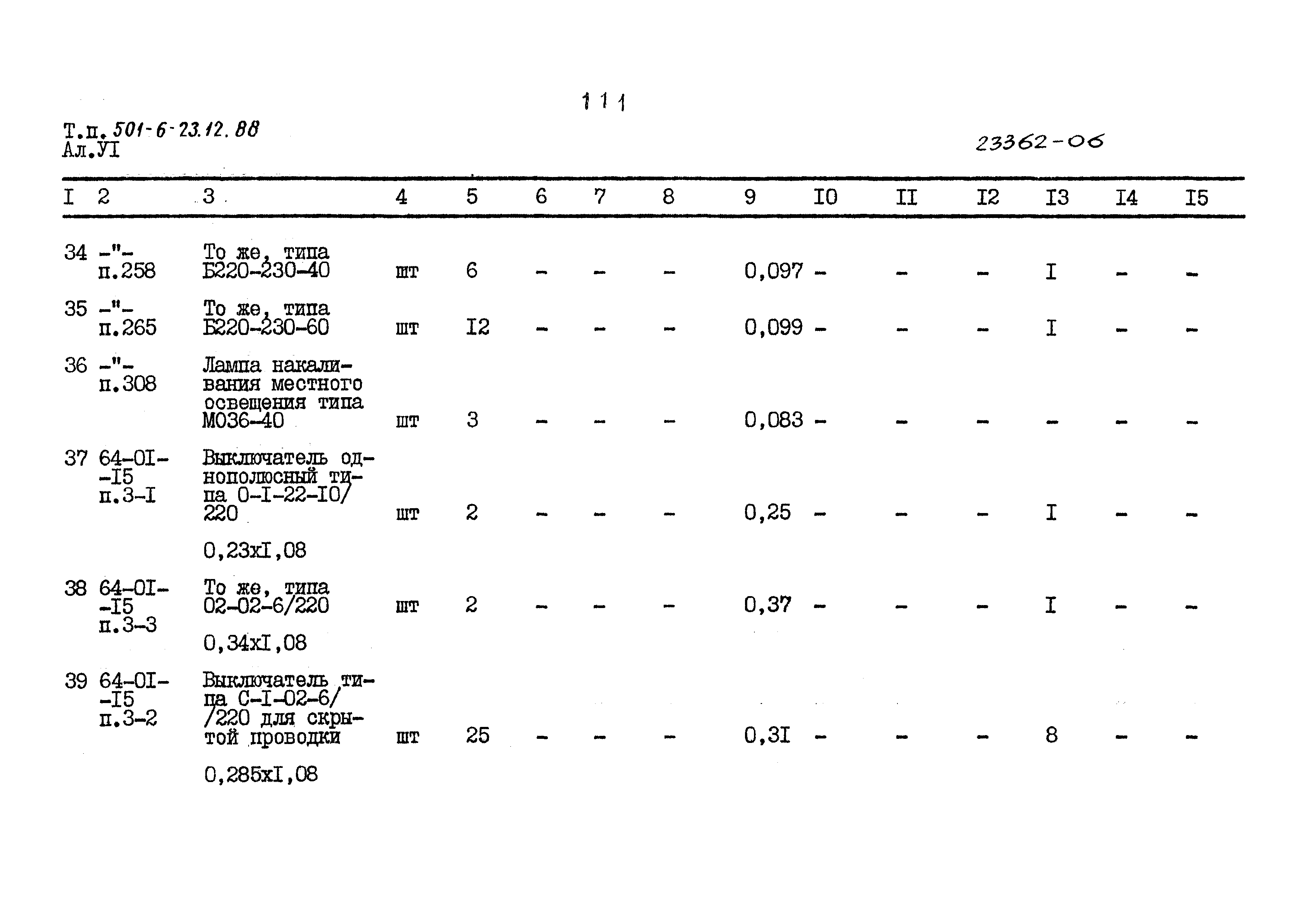 Типовой проект 501-6-23.12.88