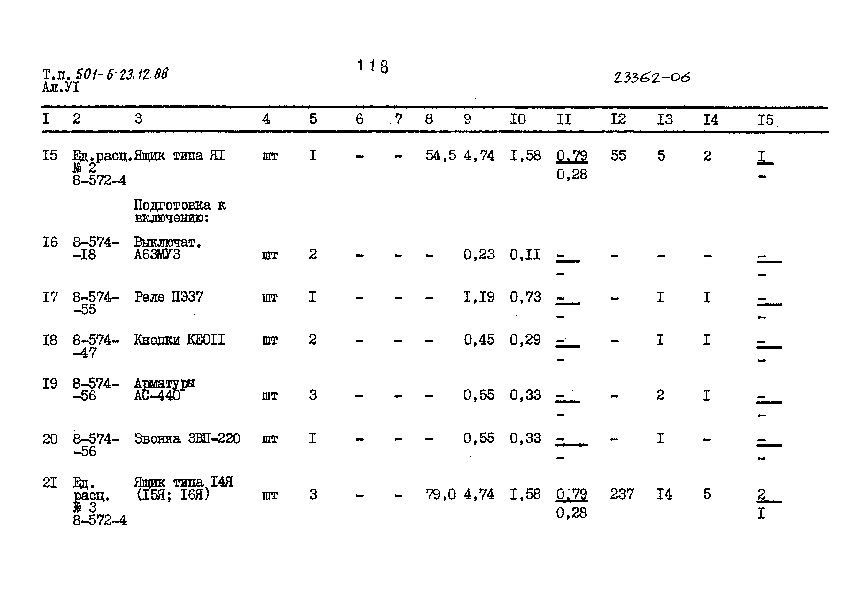 Типовой проект 501-6-23.12.88