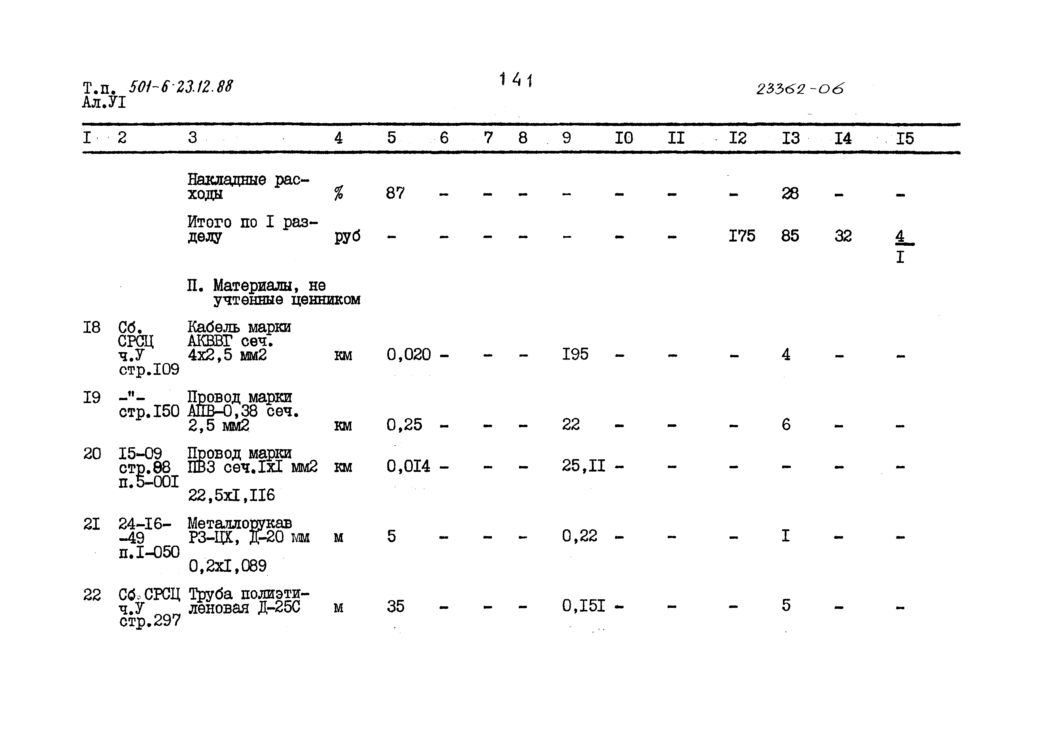 Типовой проект 501-6-23.12.88