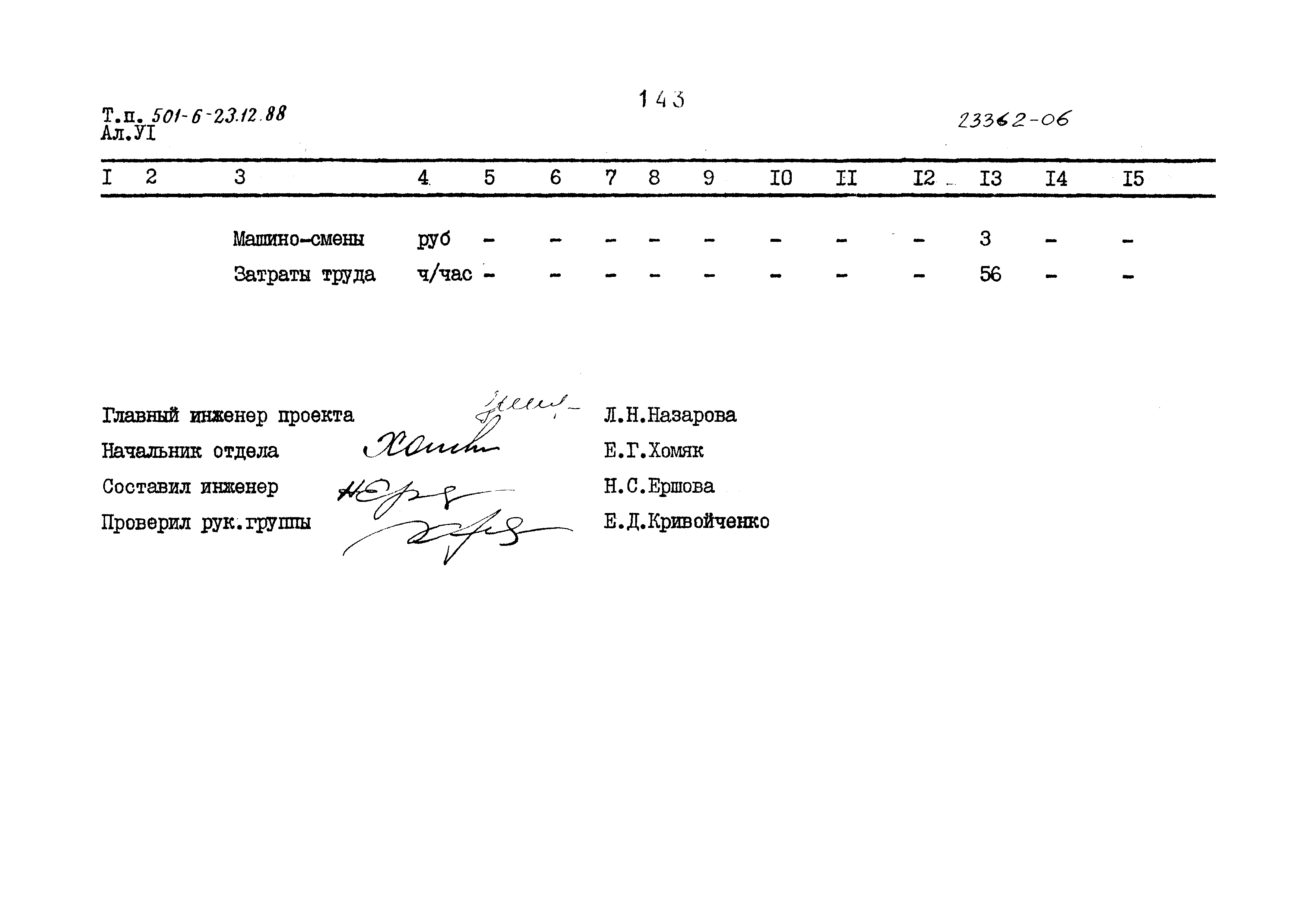 Типовой проект 501-6-23.12.88