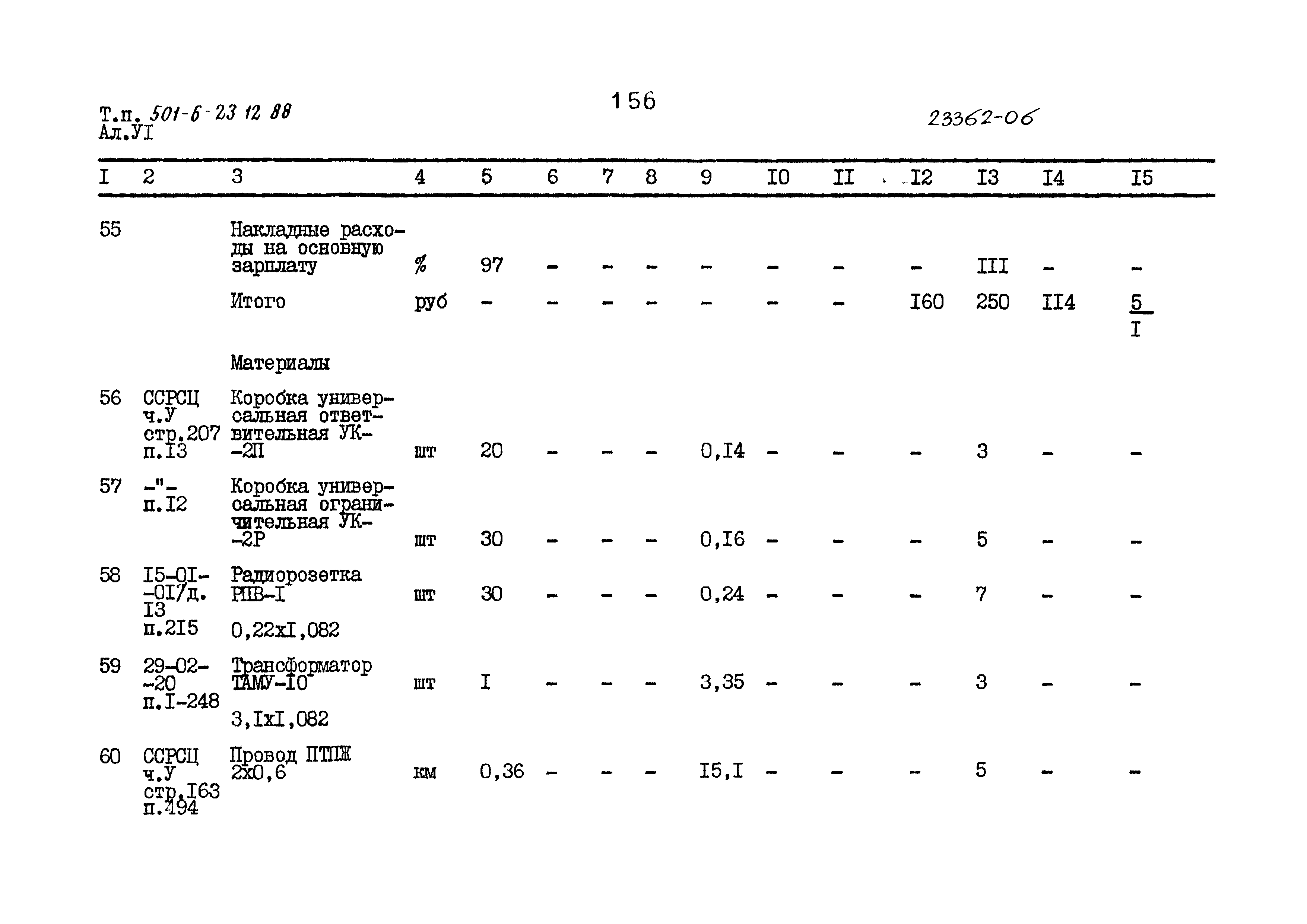 Типовой проект 501-6-23.12.88