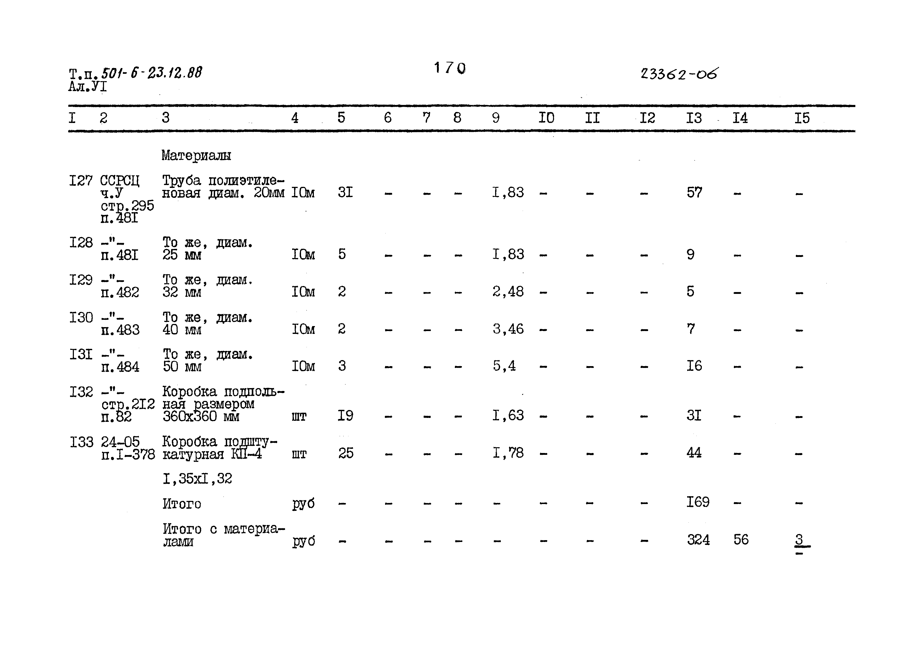 Типовой проект 501-6-23.12.88